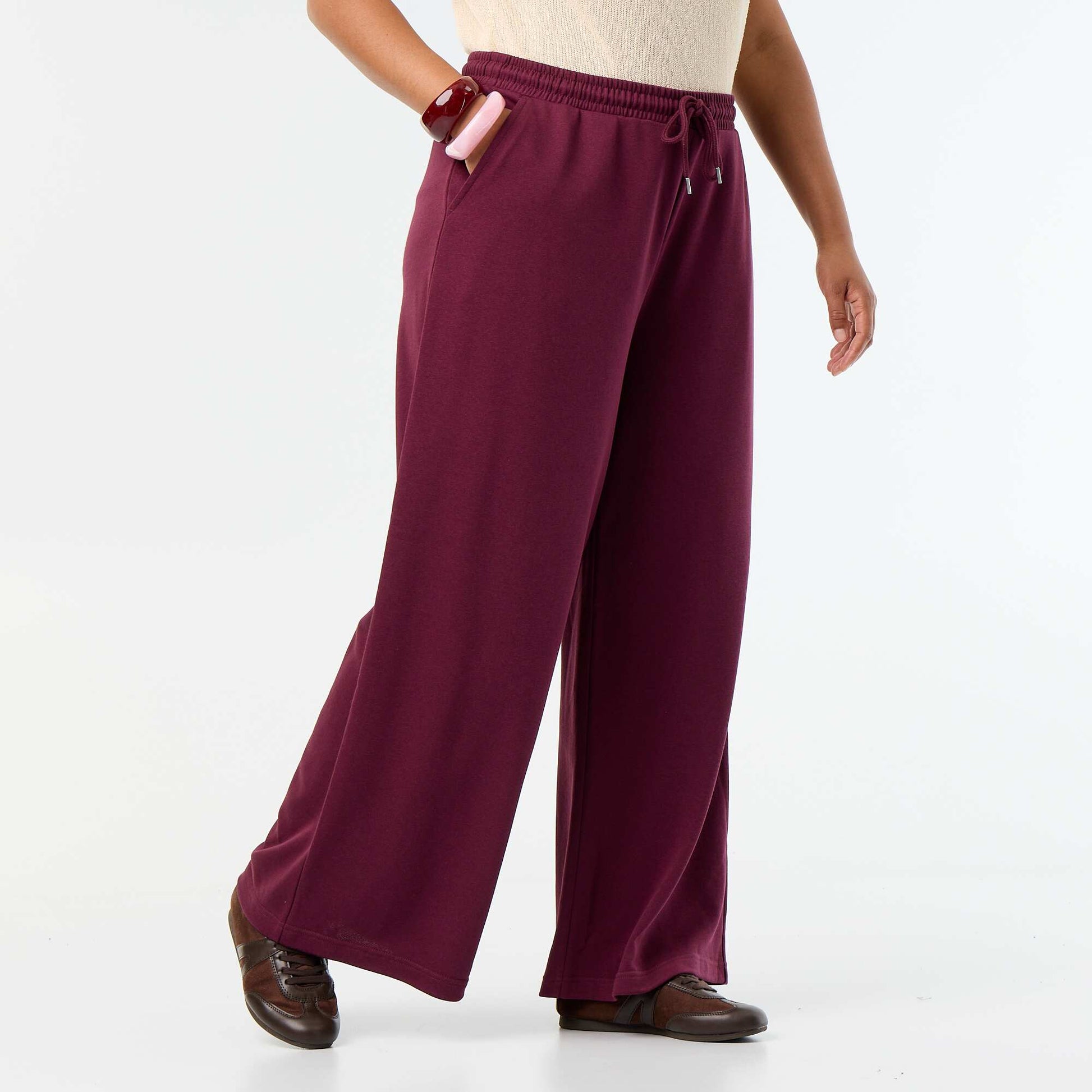 Oversized Solid Joggers PINK