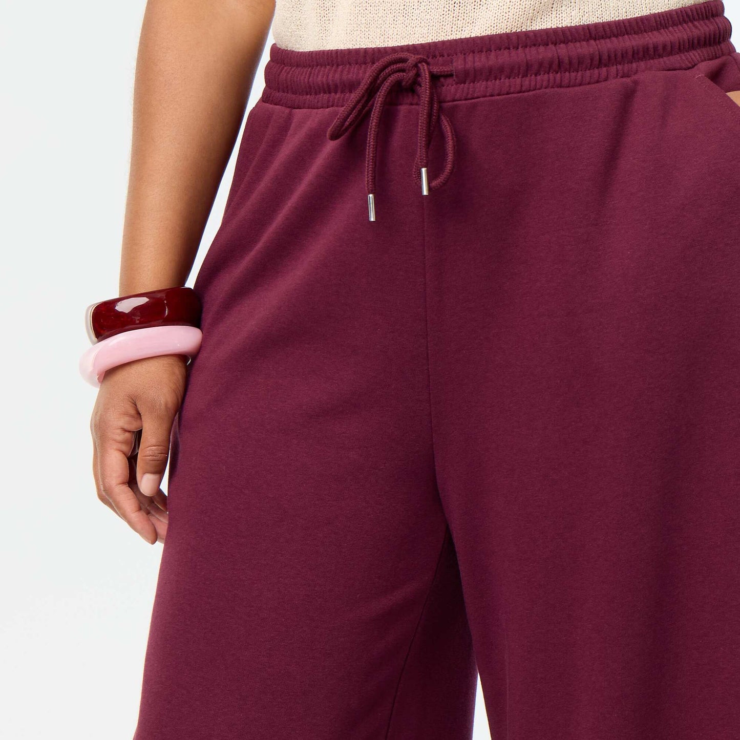 Oversized Solid Joggers PINK