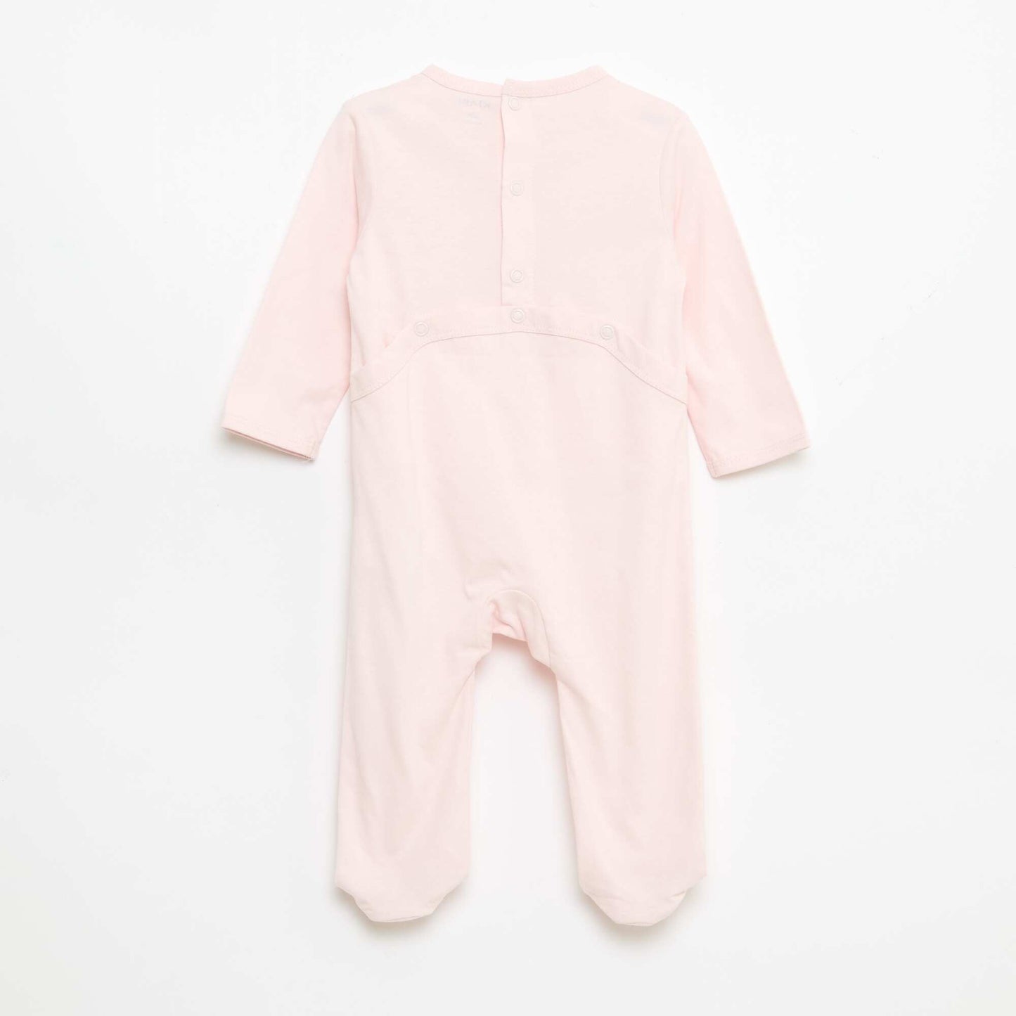 Long-Sleeved Footed Pajamas PINK