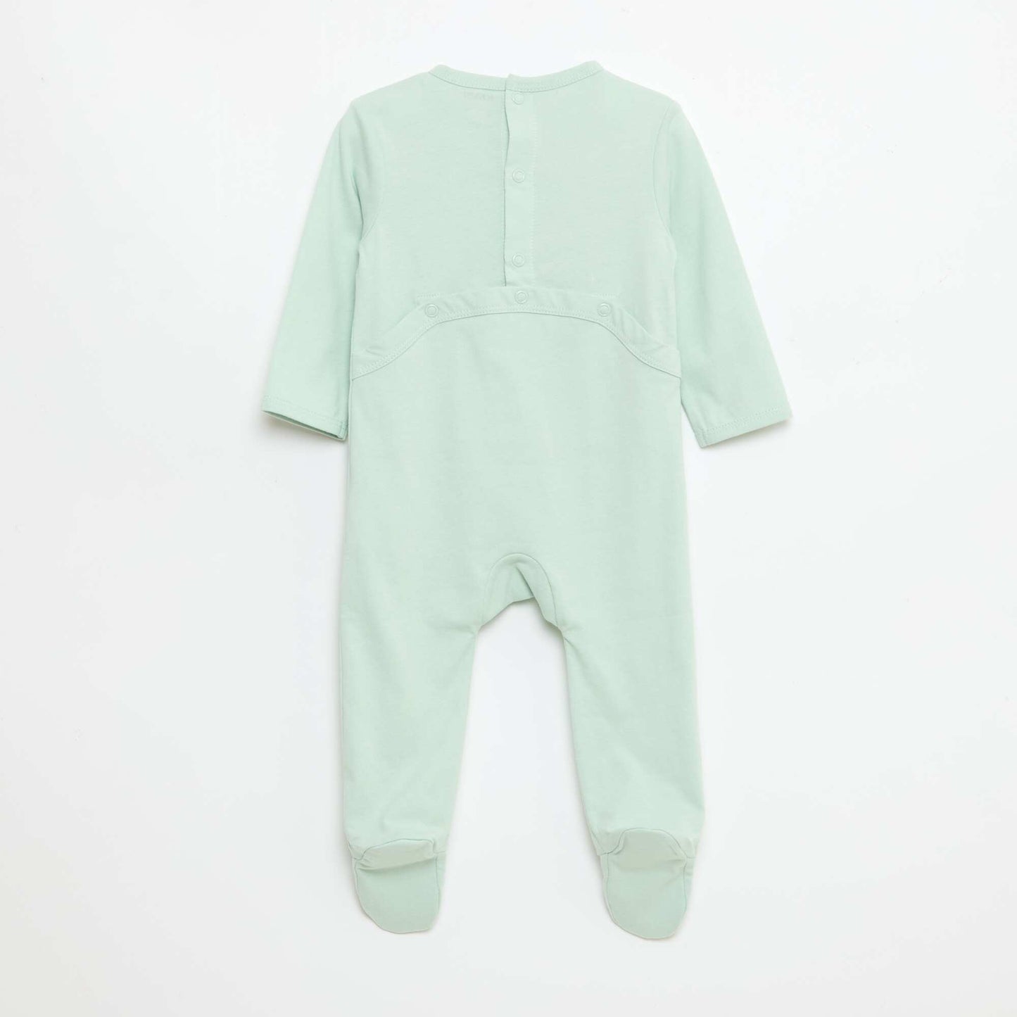 Long-Sleeved Footed Pajamas BLUE