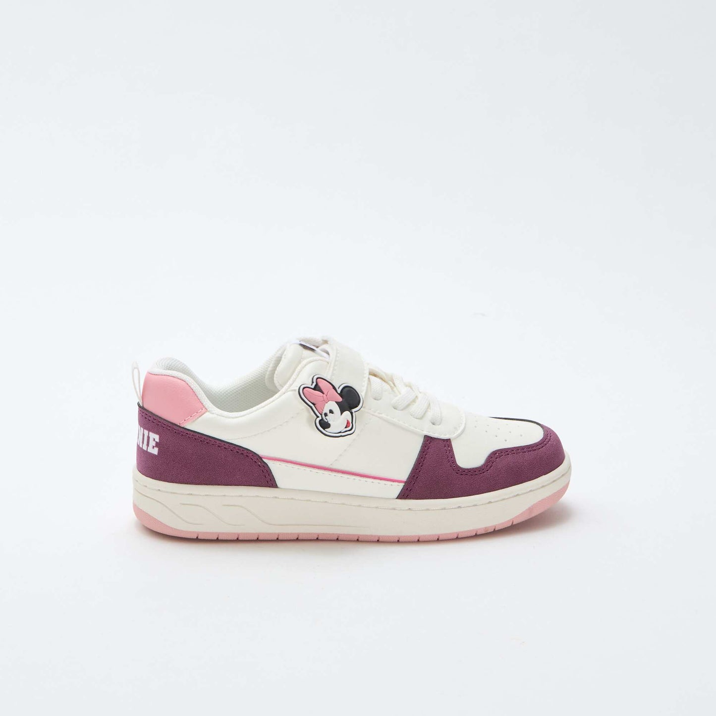 Minnie Mouse' Velcro and Lace-Up Sneakers WHITE
