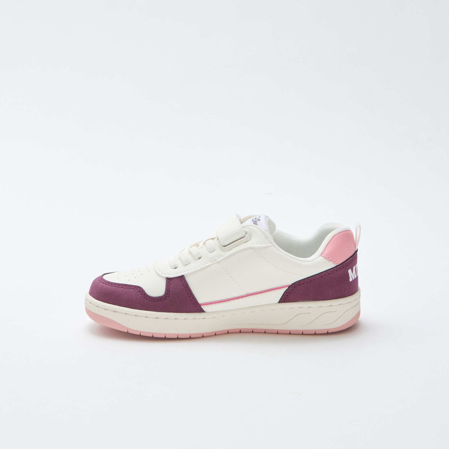 Minnie Mouse' Velcro and Lace-Up Sneakers WHITE