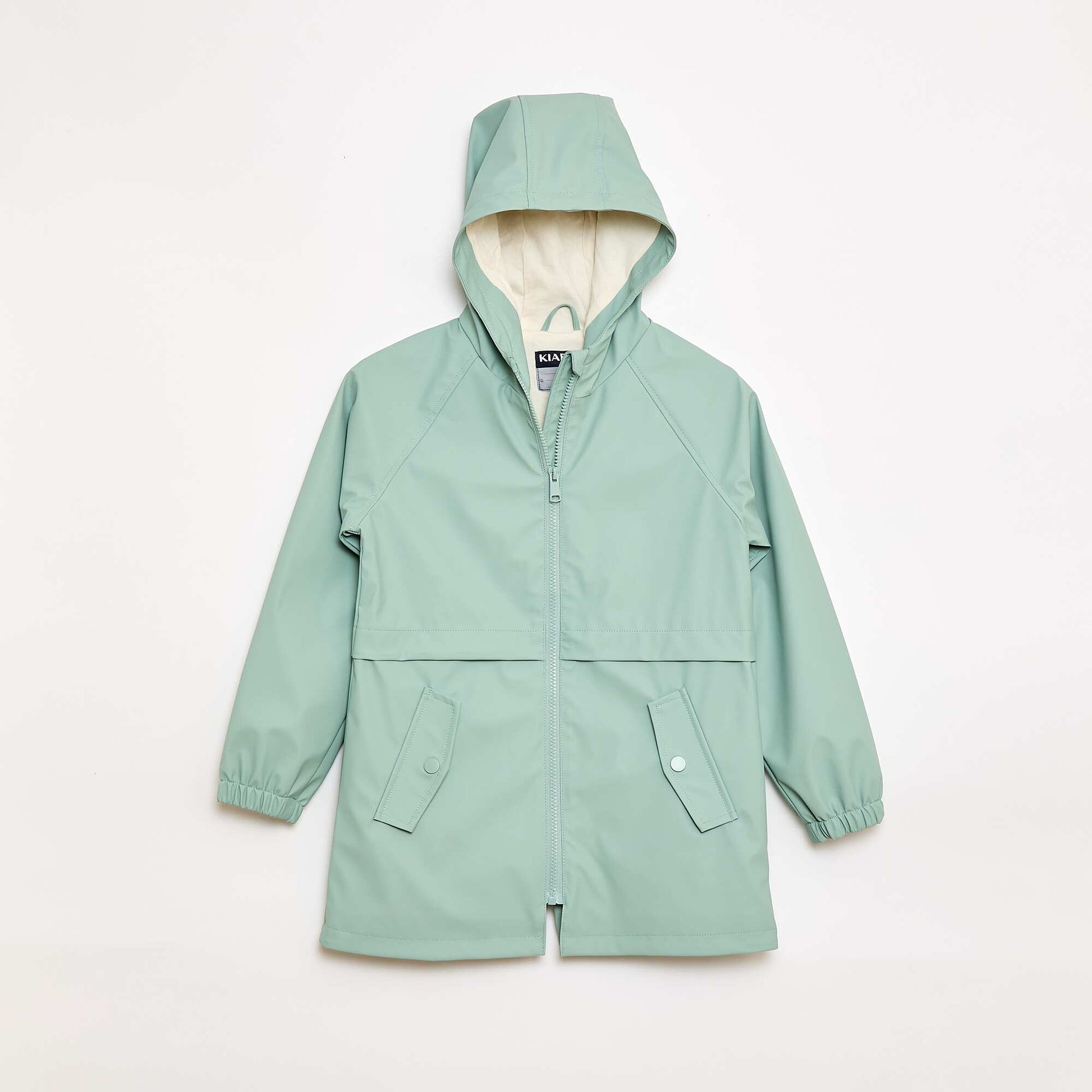 Rubber Hooded Parka GREEN