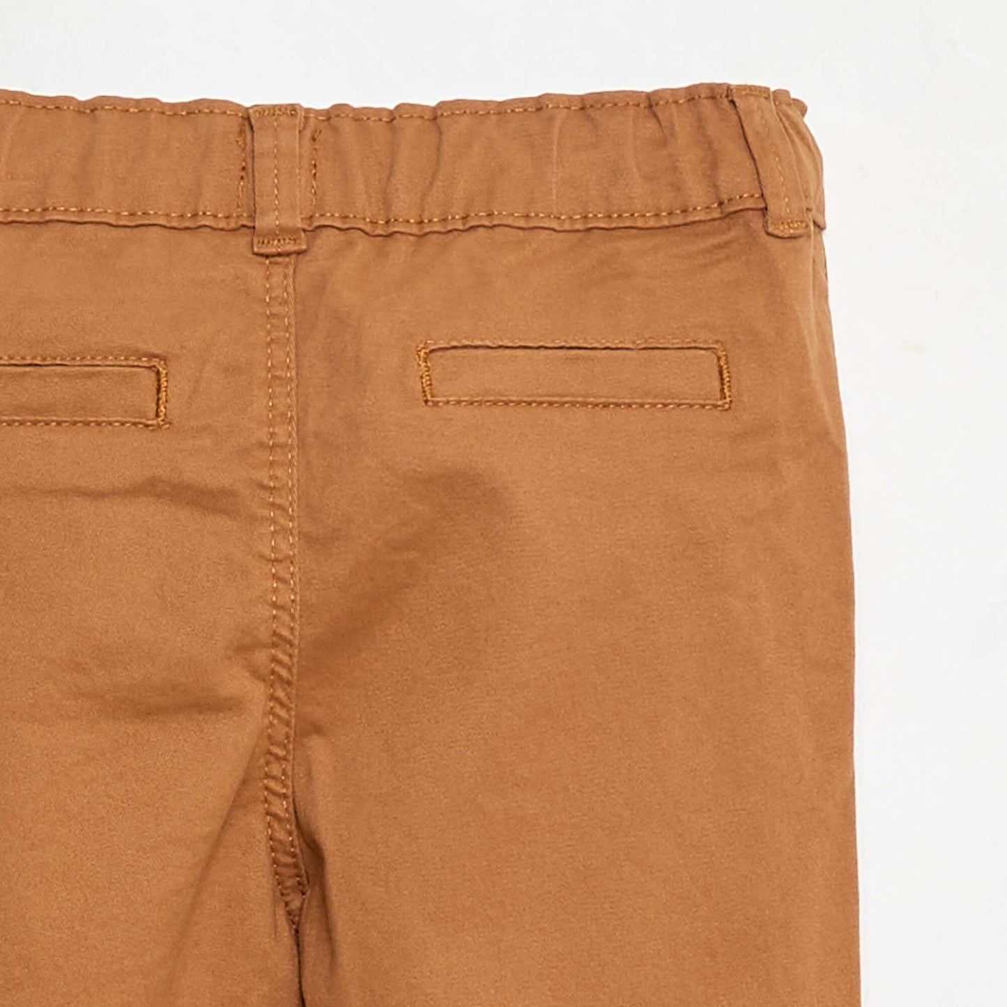 Straight-Leg Stretch Cotton Chinos BEIGE