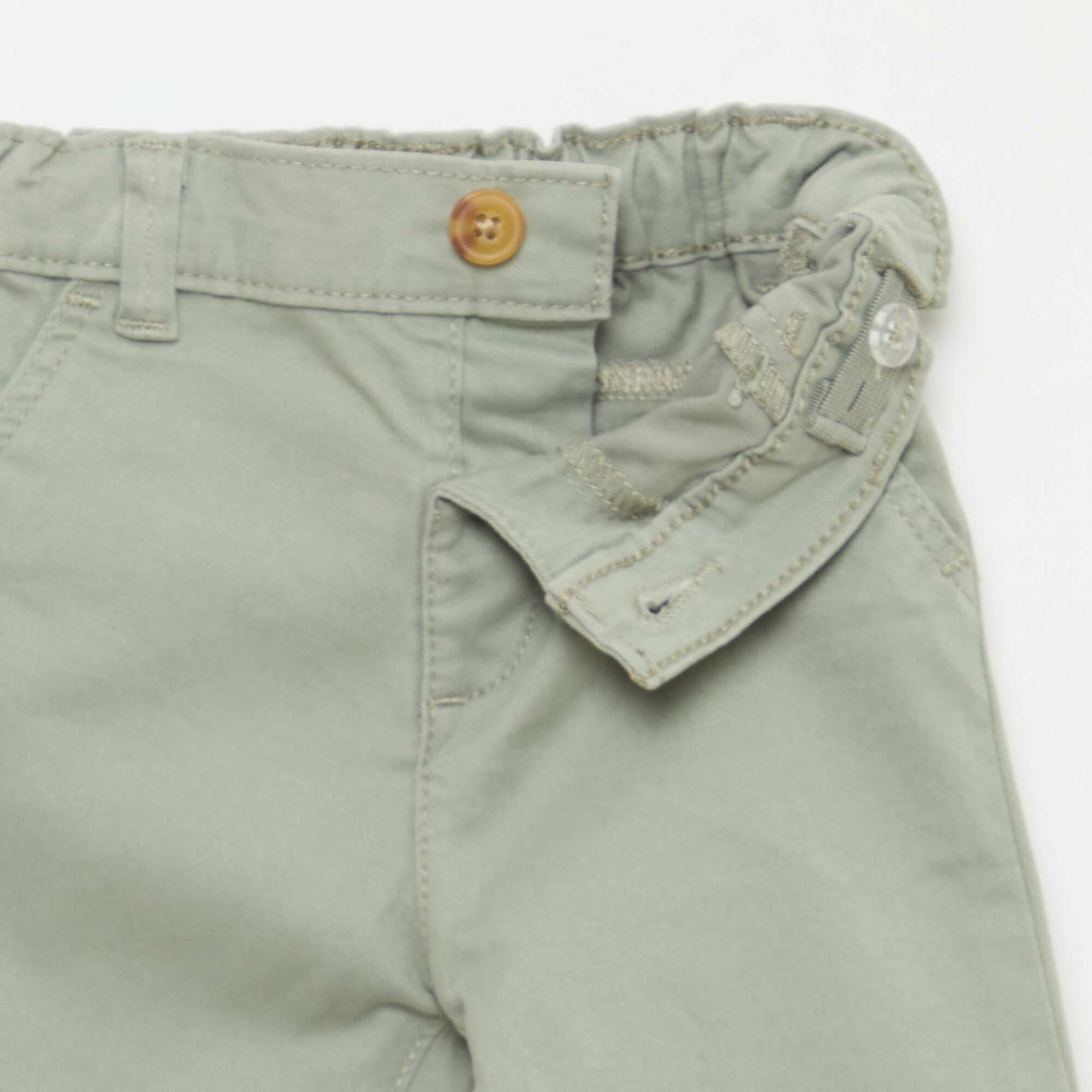 Stretch Cotton Straight-Leg Chinos GREEN