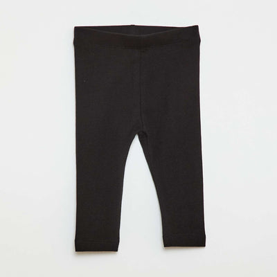 Plain Long Leggings BLACK