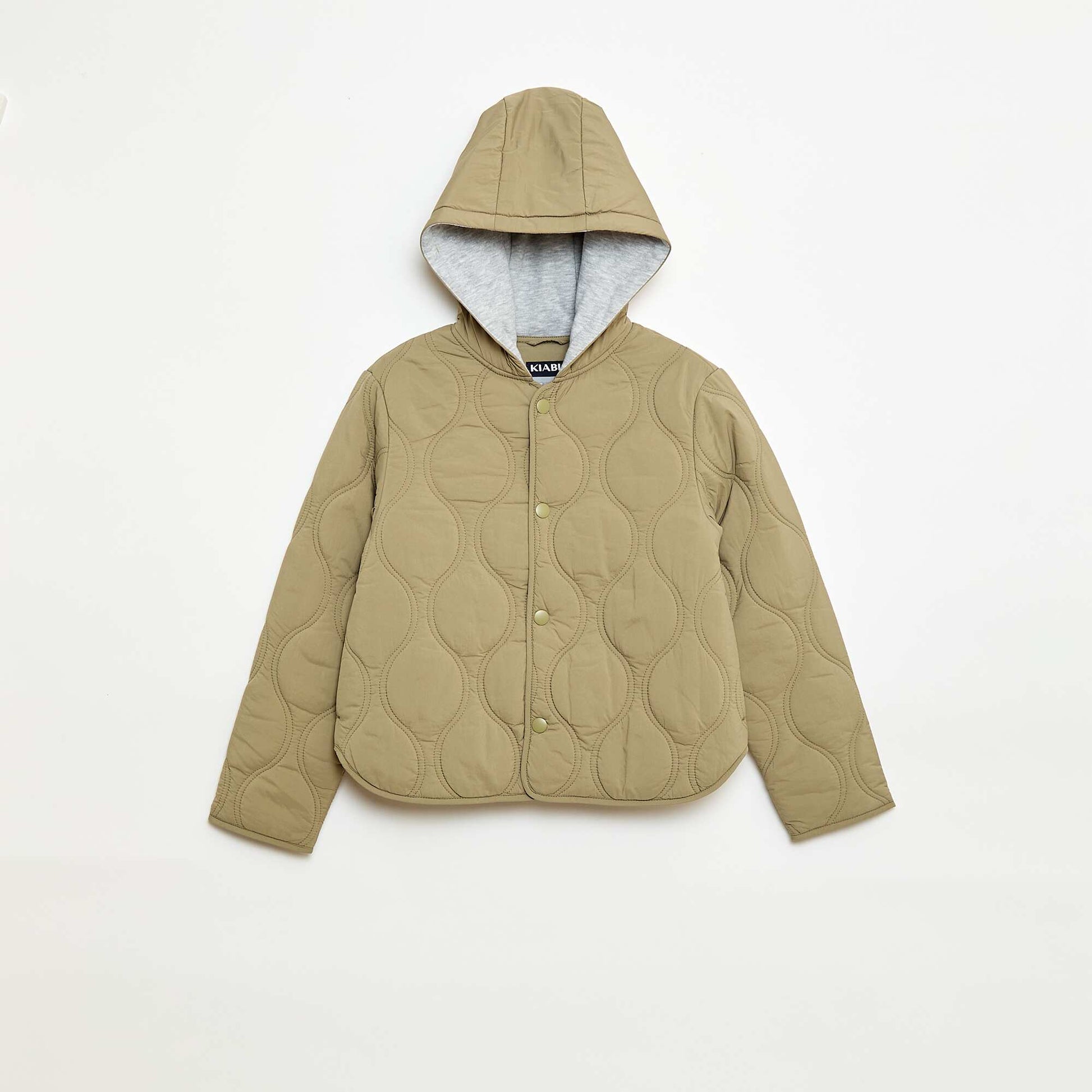 Quilted Hooded Jacket GREEN