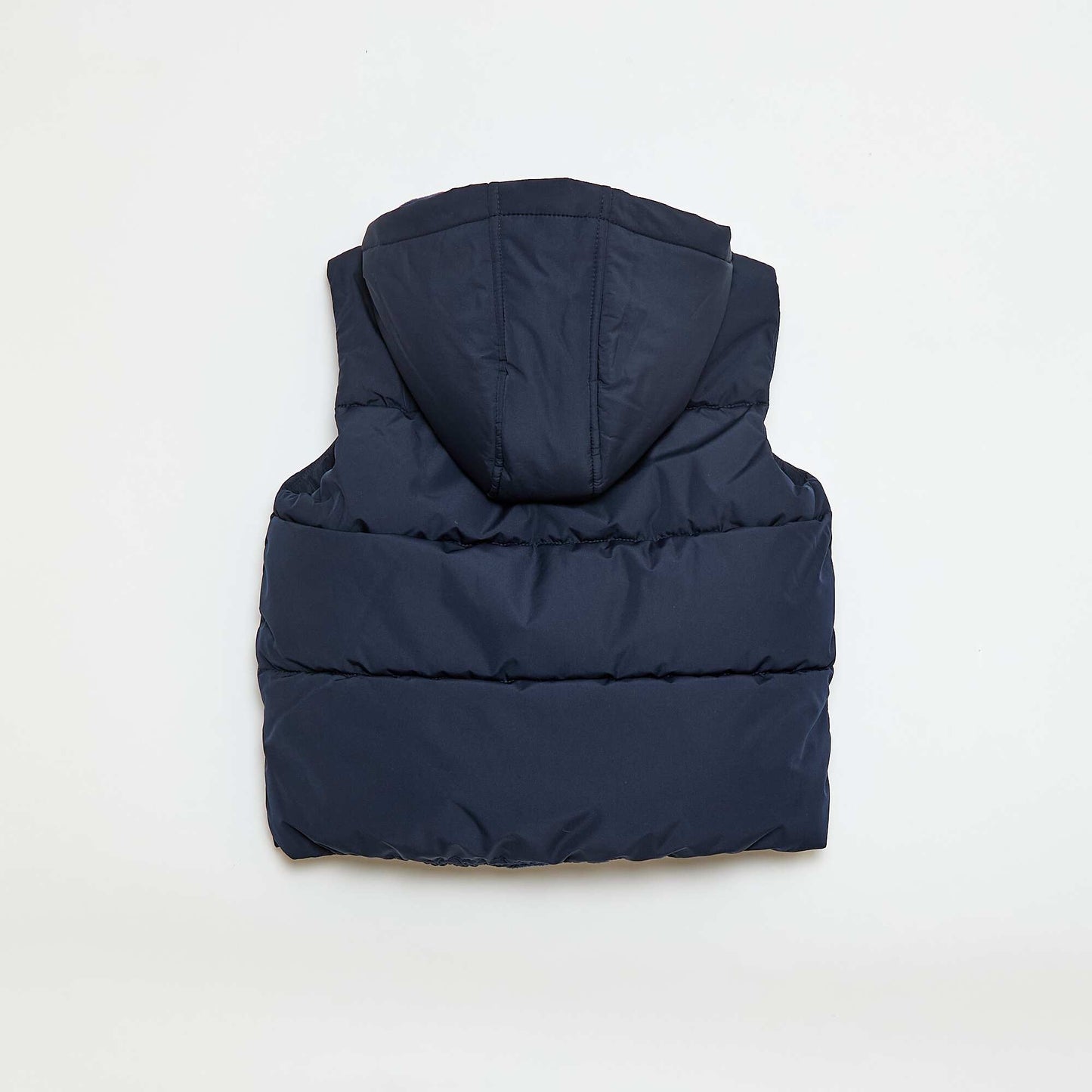Sleeveless Padded Jacket with Hood BLUE