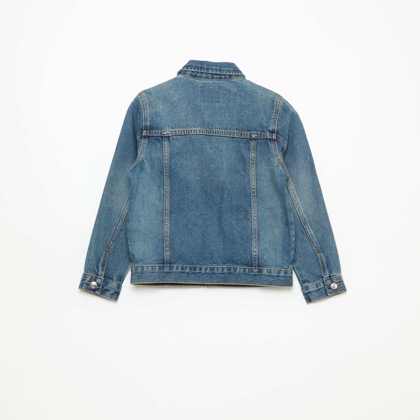 Denim Jacket with Button Fastening BLUE