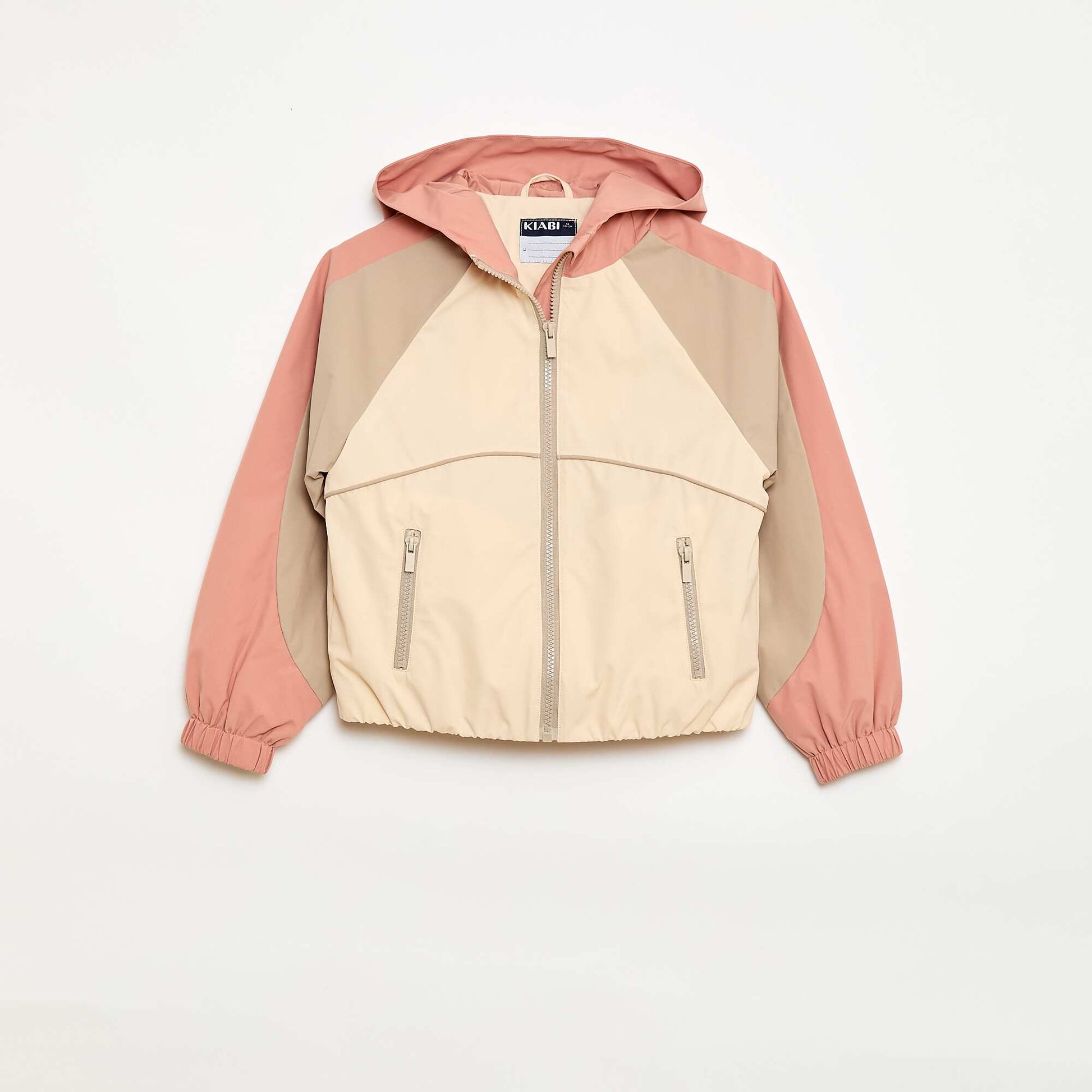 Hooded Windbreaker Jacket WHITE