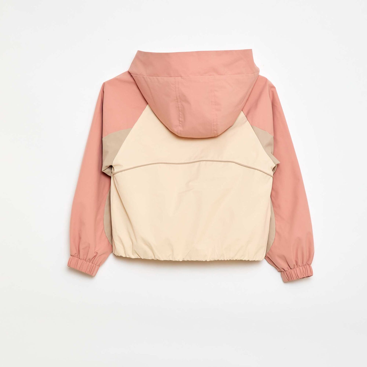 Hooded Windbreaker Jacket WHITE