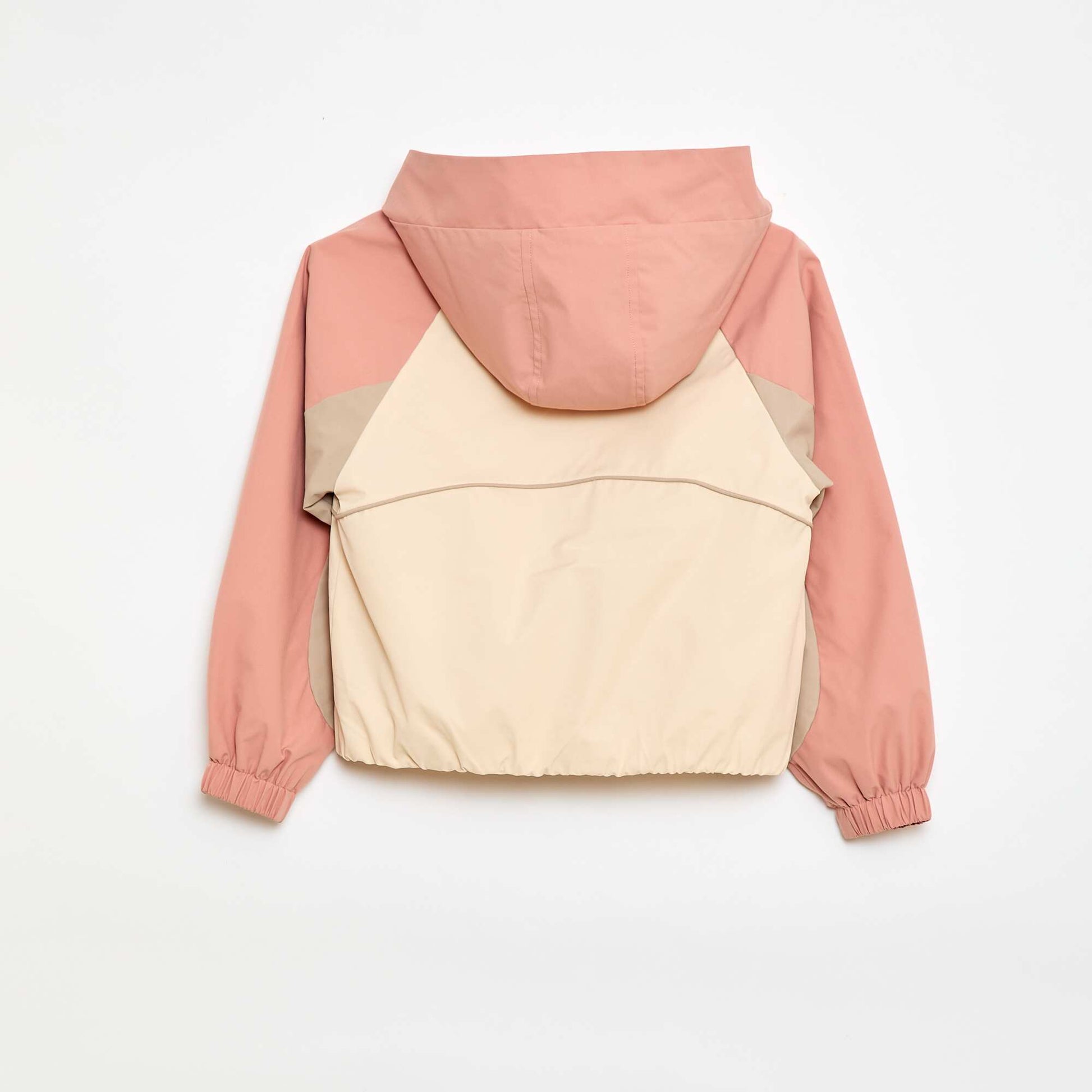 Hooded Windbreaker Jacket WHITE