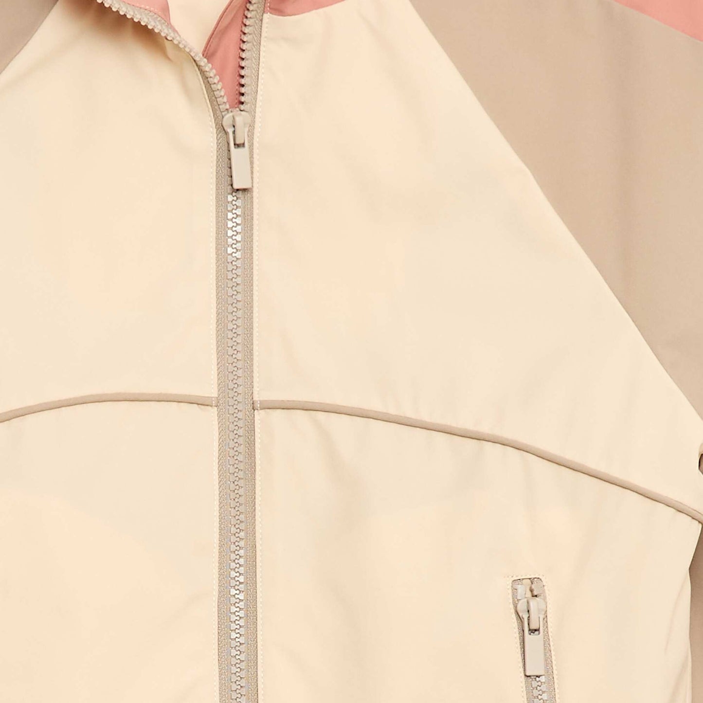 Hooded Windbreaker Jacket WHITE