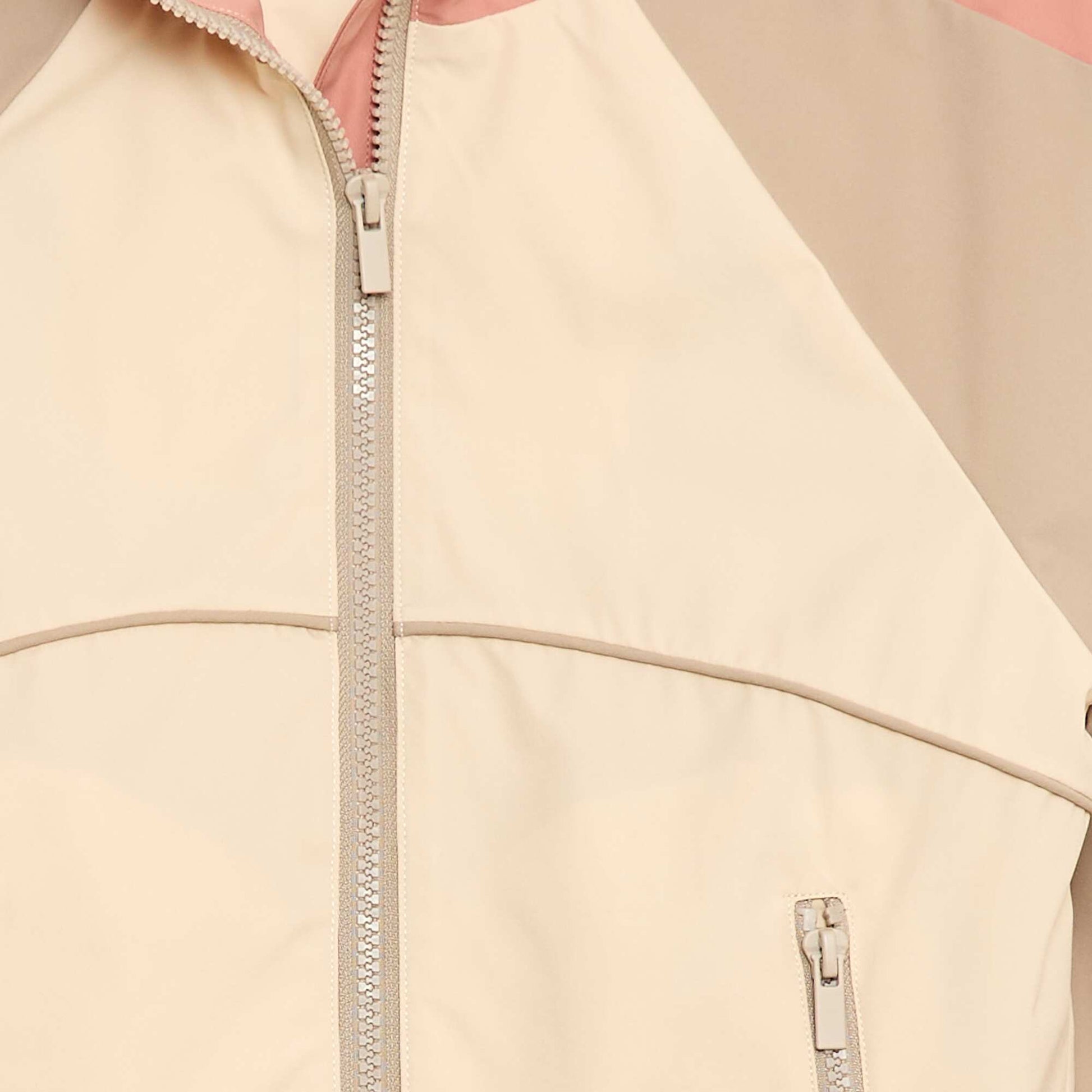 Hooded Windbreaker Jacket WHITE
