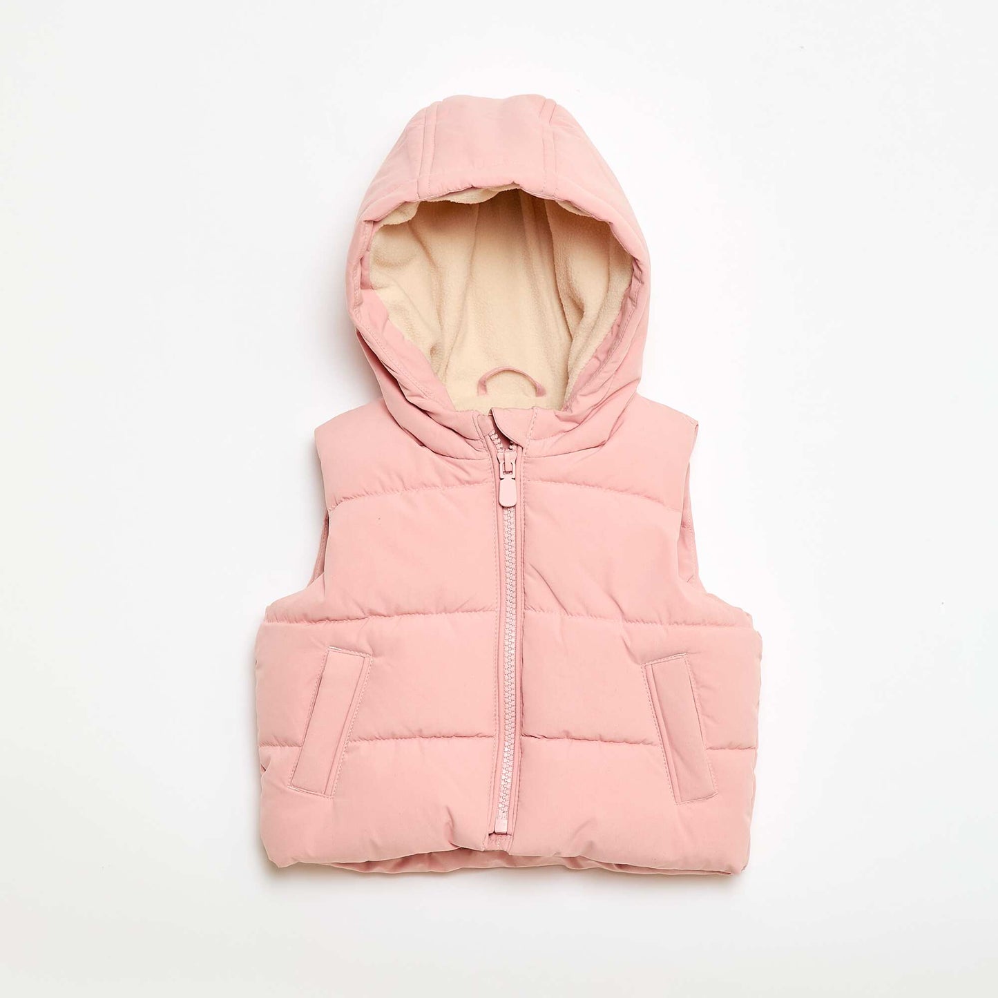 Sleeveless Padded Puffer Vest PINK