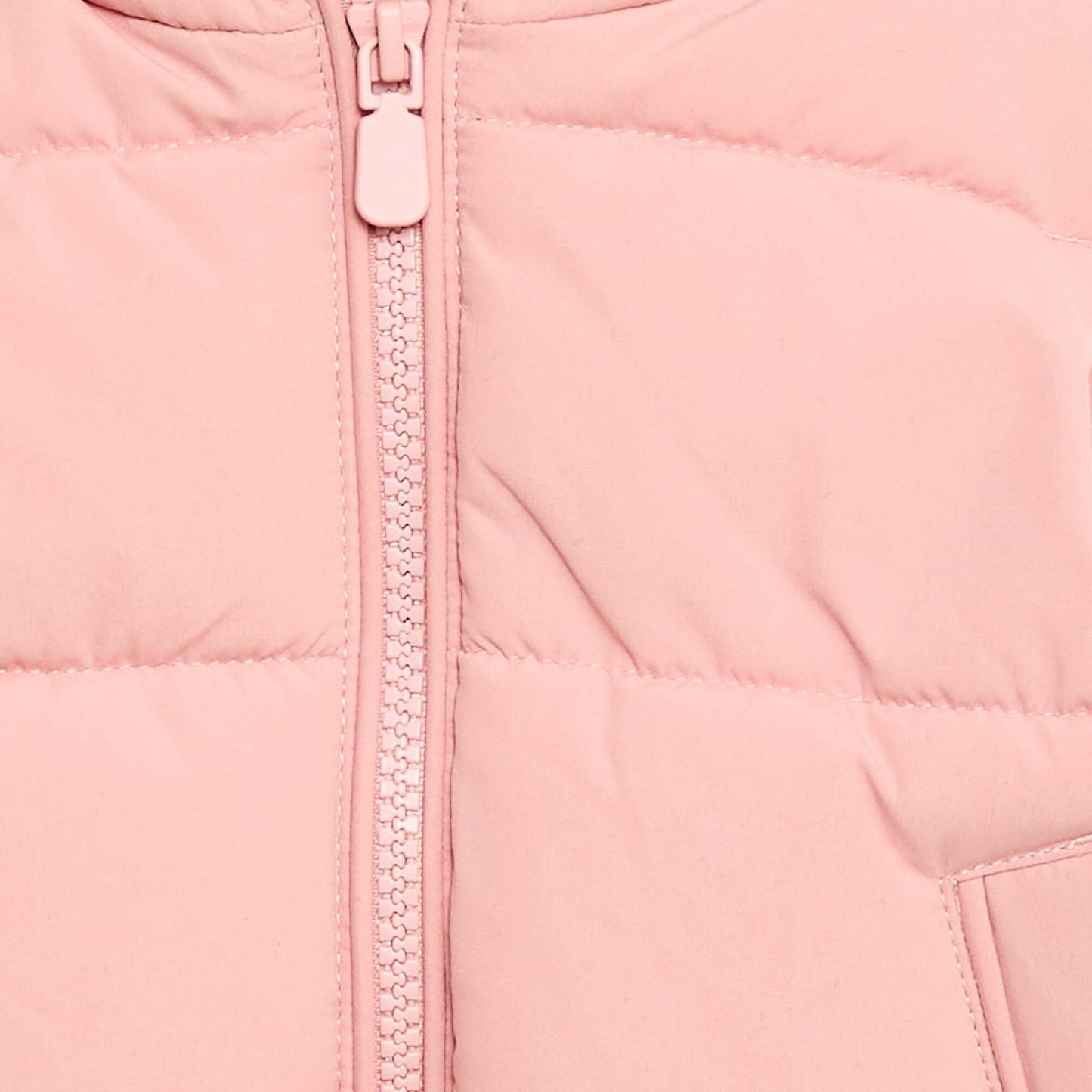Sleeveless Padded Puffer Vest PINK