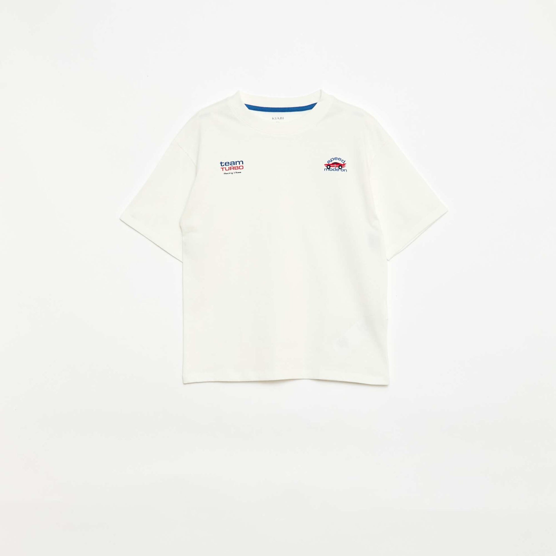 Short Pajama Set T-Shirt + Shorts - 2 Piece WHITE