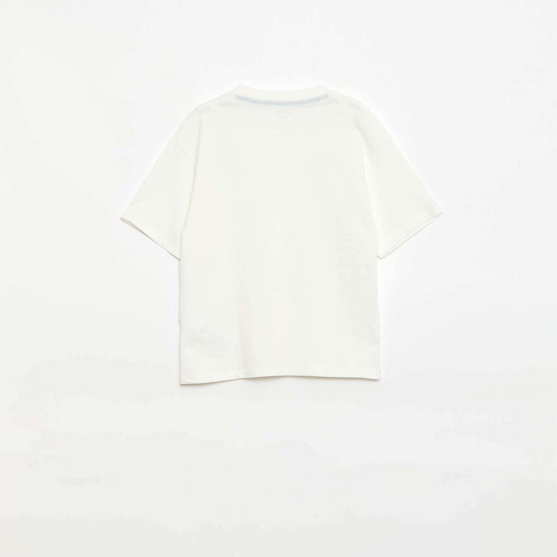 Short Pajama Set T-Shirt + Shorts - 2 Piece WHITE