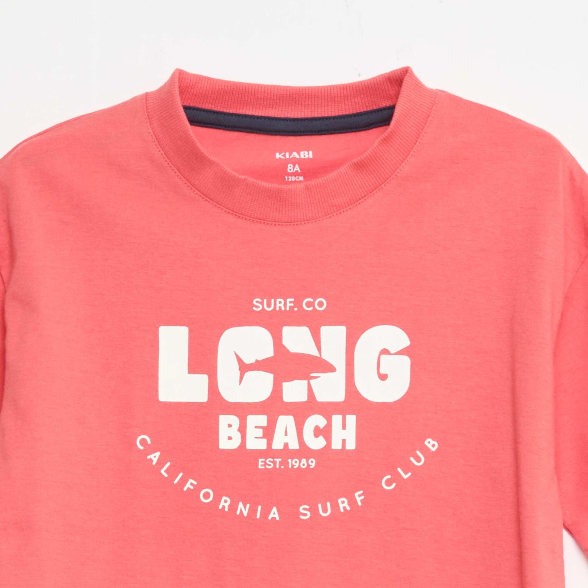 2-piece short pajama set: T-shirt + shorts RED