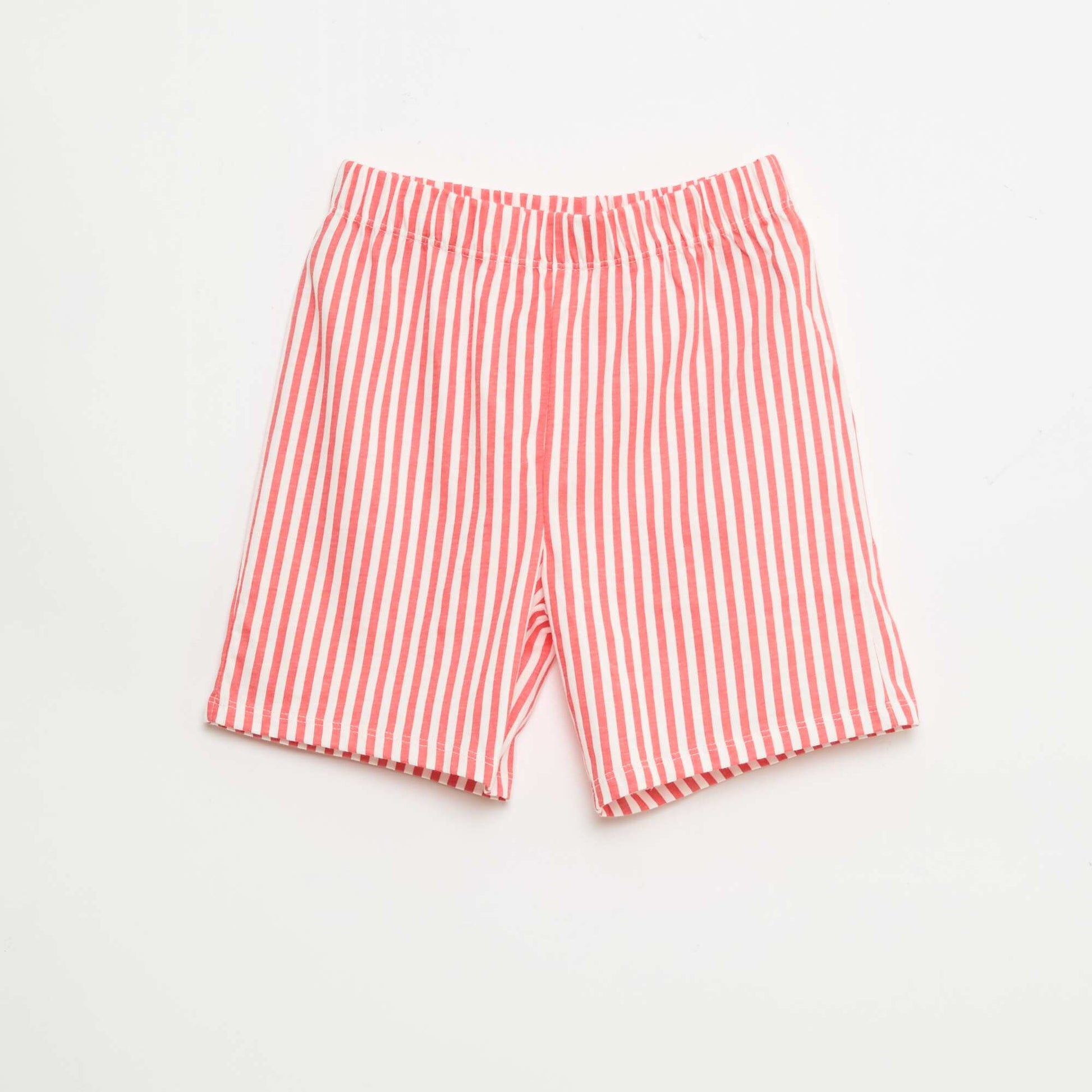 2-piece short pajama set: T-shirt + shorts RED