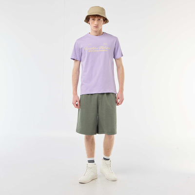 Plain Cotton Patch Shorts GREEN