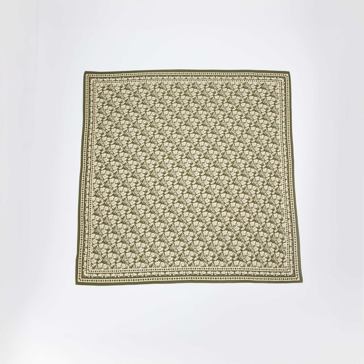 Large Square Scarf - 100 x 100 cm GREEN