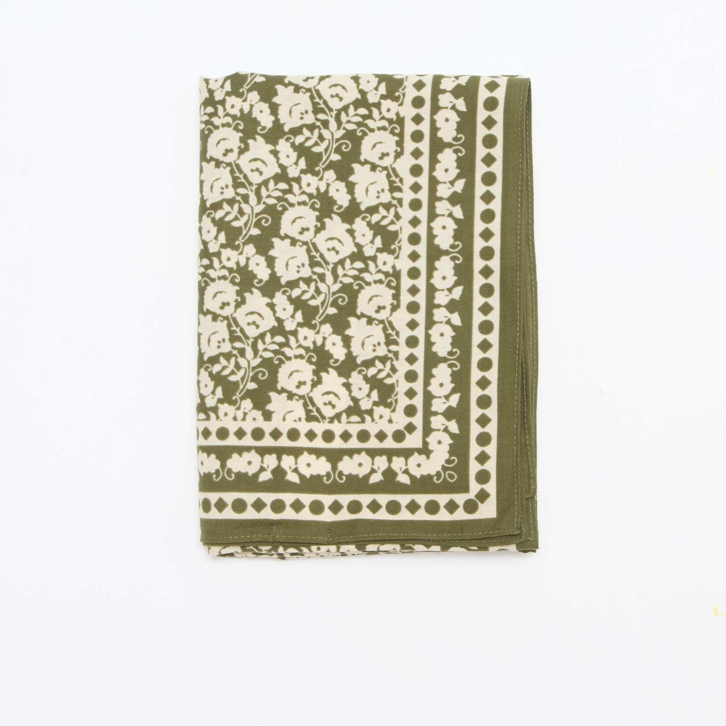 Large Square Scarf - 100 x 100 cm GREEN