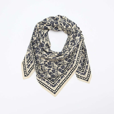Large Square Scarf - 100 x 100 cm BLUE