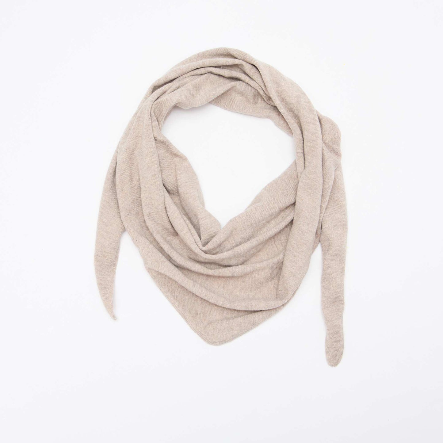 Triangle Scarf Tie-Neck Scarf BEIGE