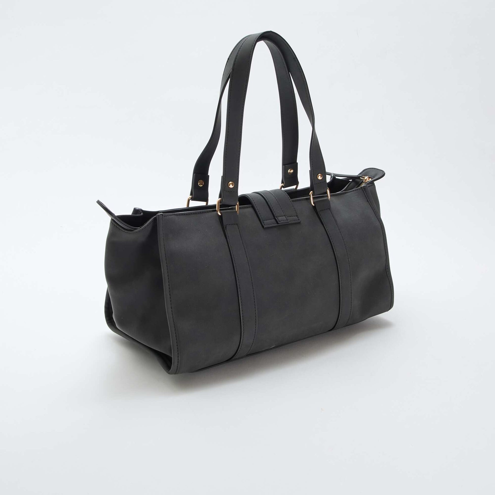 Bowling Bag with Padlock Detail BLACK