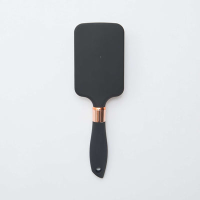 Square Hairbrush with Iridescent Handle BLACK
