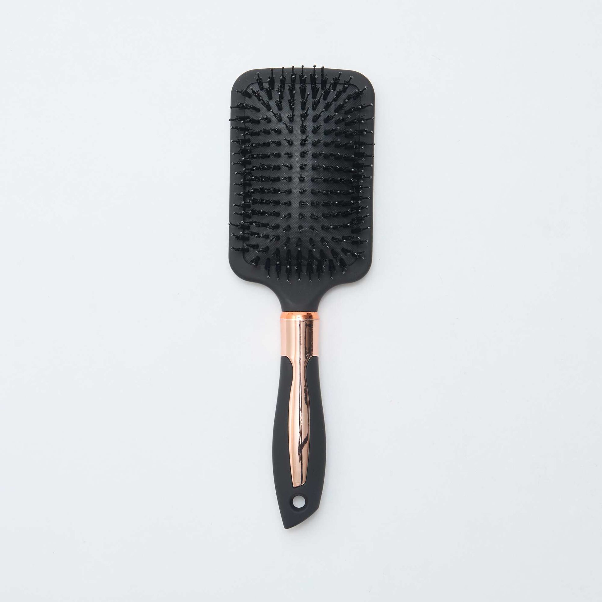 Square Hairbrush with Iridescent Handle BLACK