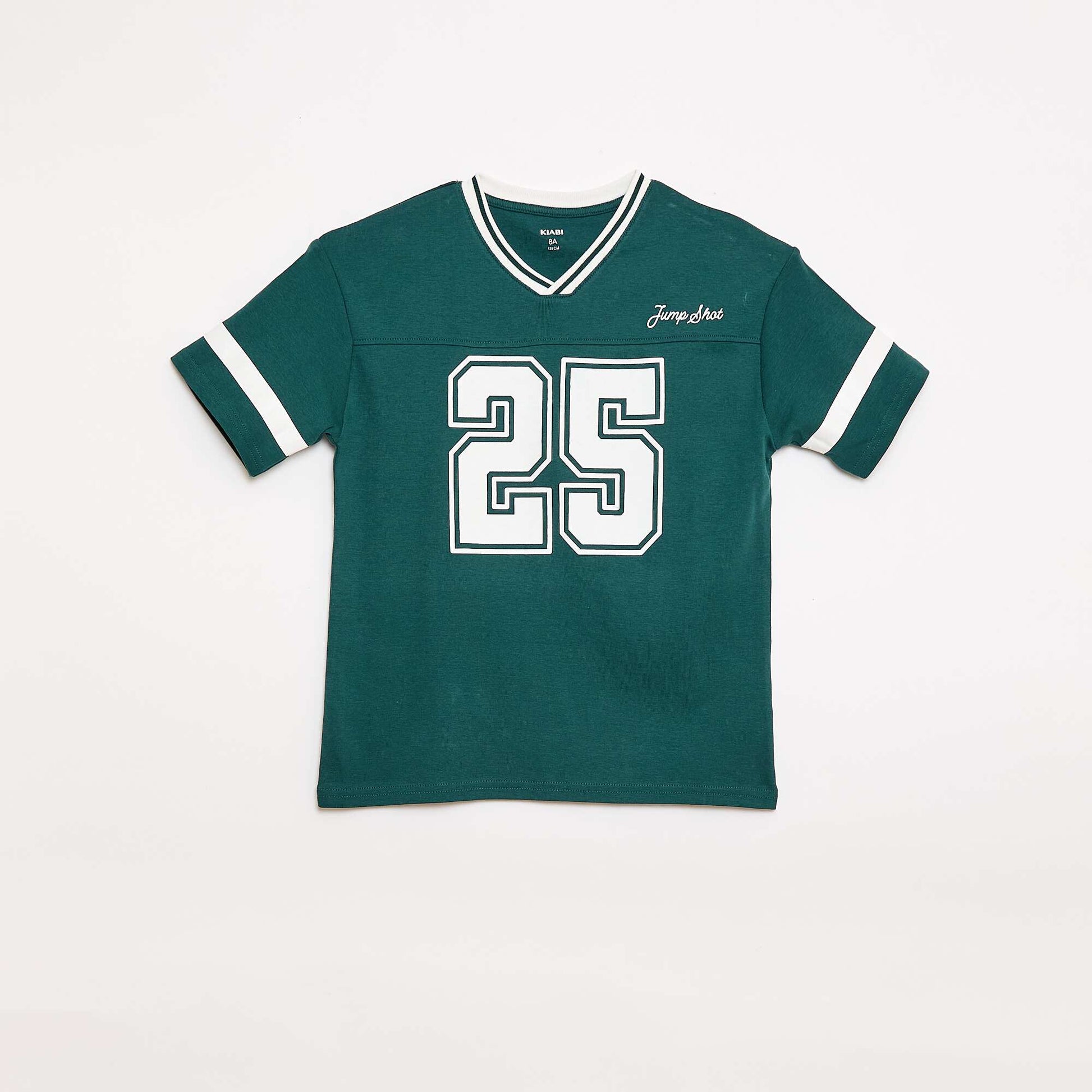 Short-Sleeved Cotton Pajama Set GREEN