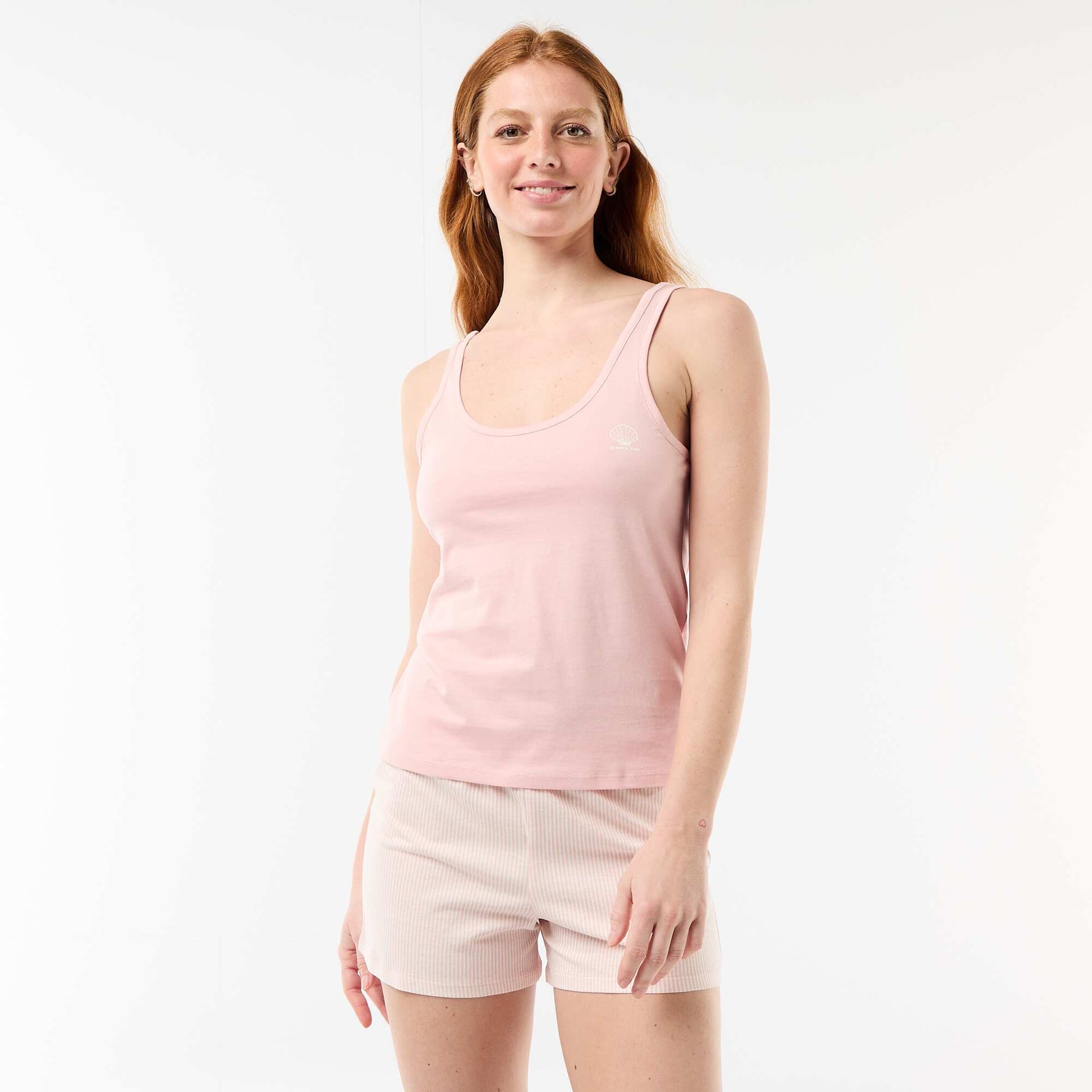 Printed short pyjamas - 2 pieces PINK