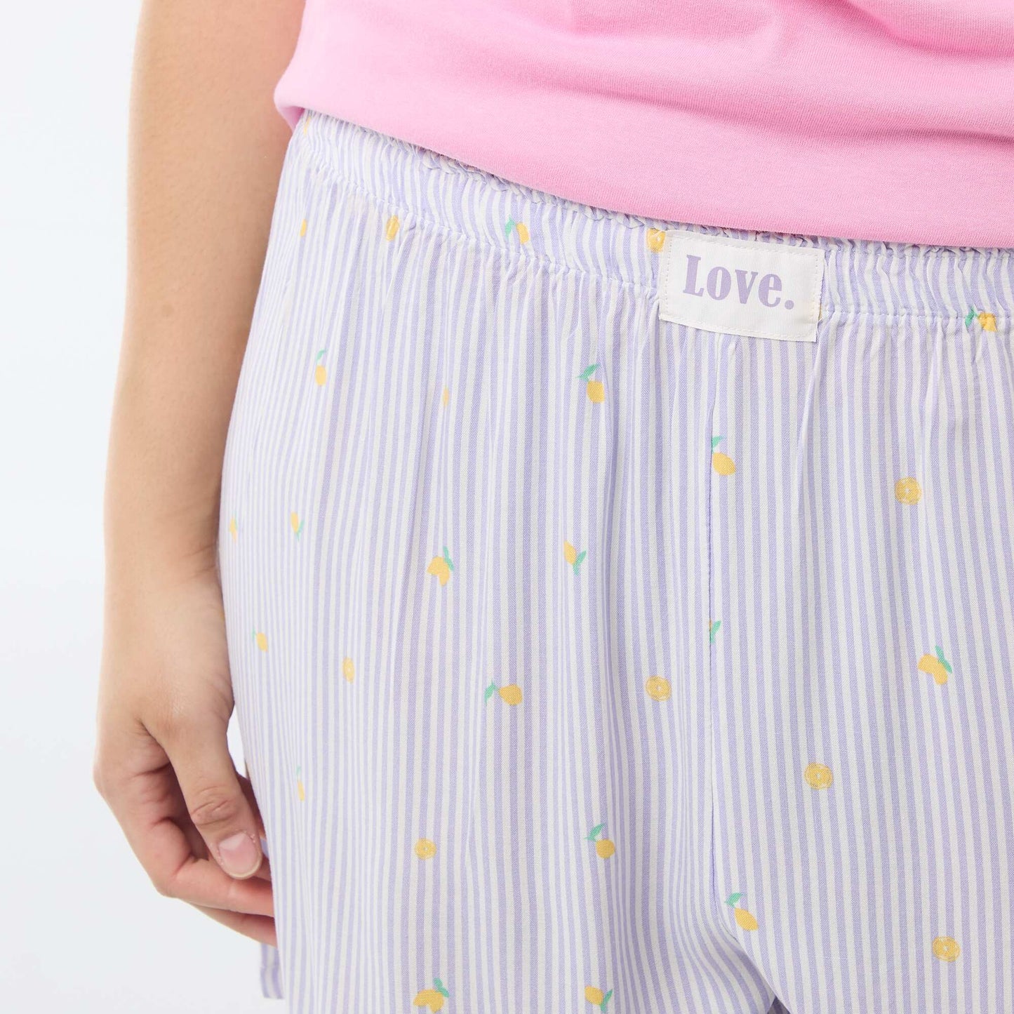 Short Pyjama Set T-shirt + Shorts - 2 pieces PURPLE
