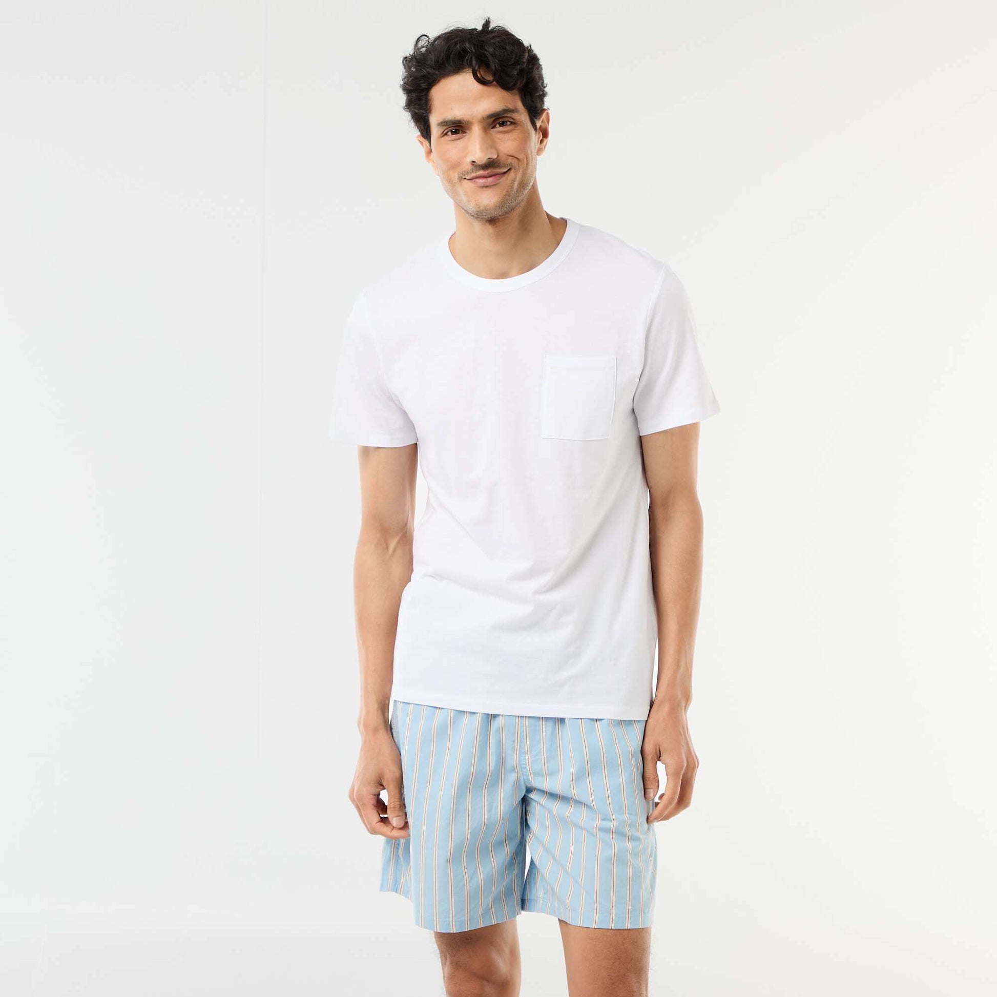 Short pajama set t-shirt + shorts - 2 pieces BLUE