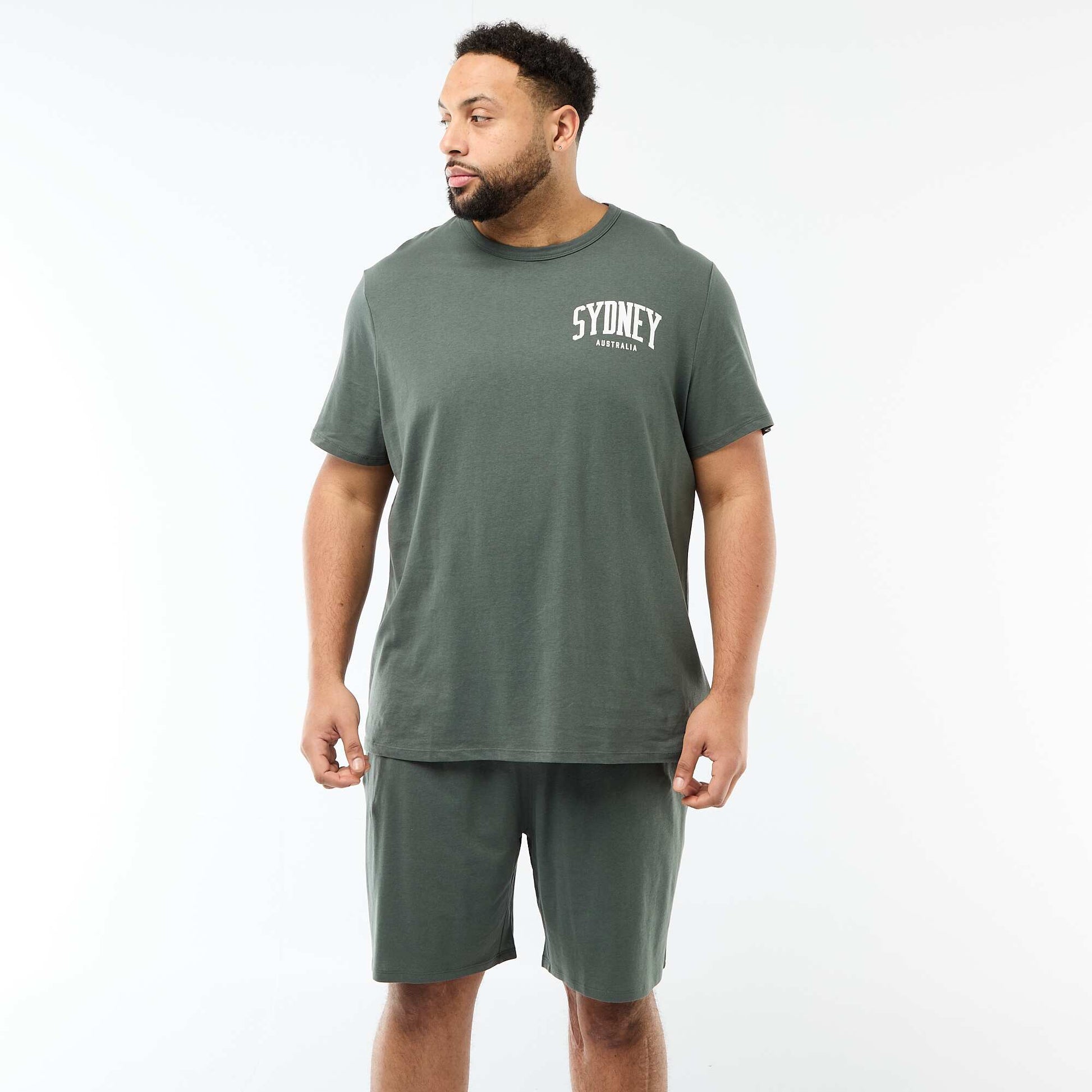 T-shirt & Shorts Pyjama Set - 2 pieces GREEN