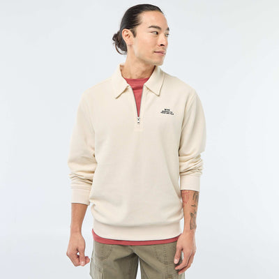 Waffle Knit Sweatshirt WHITE