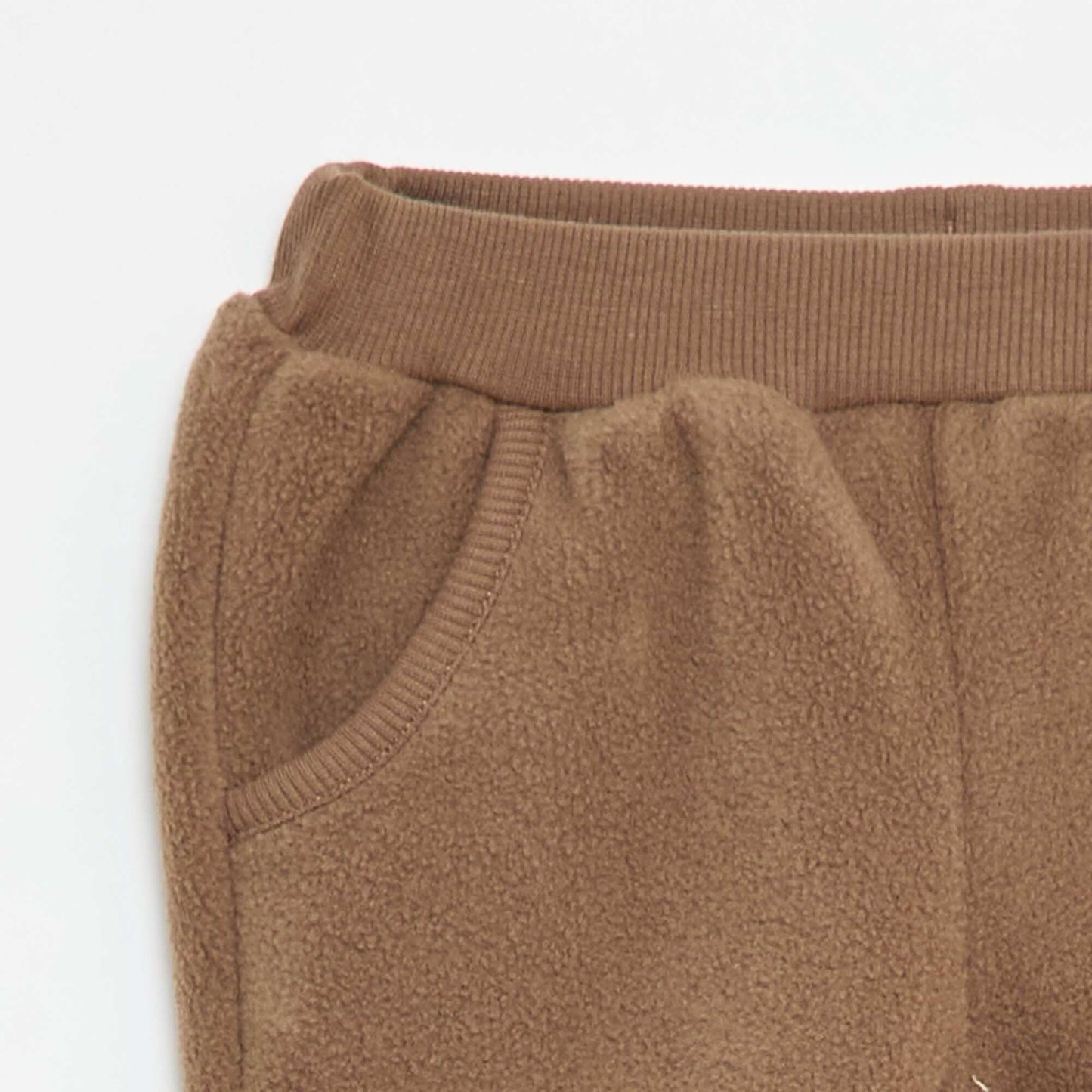 Fleece Jogger Pants BROWN