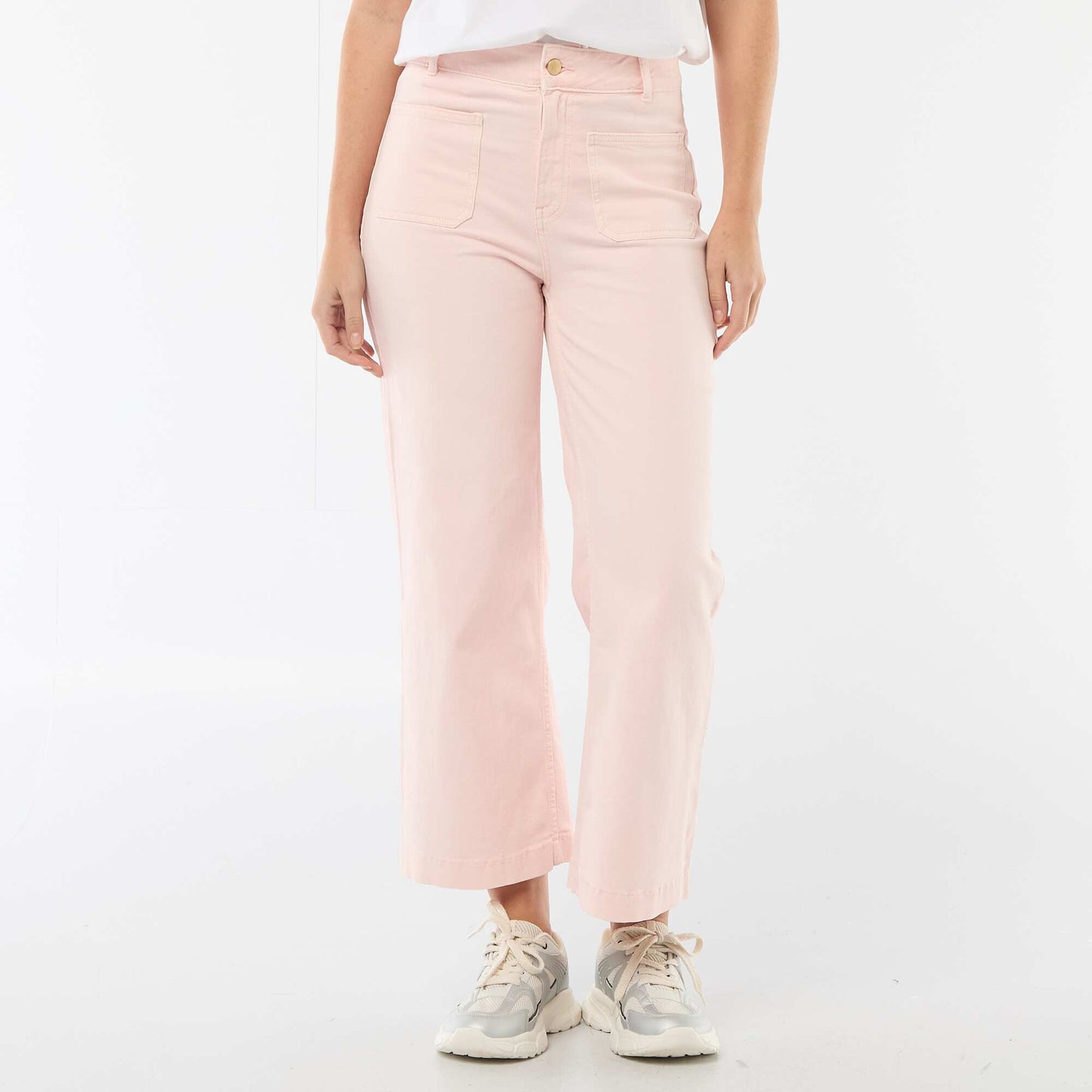 Colorful Wide Leg Pants PINK