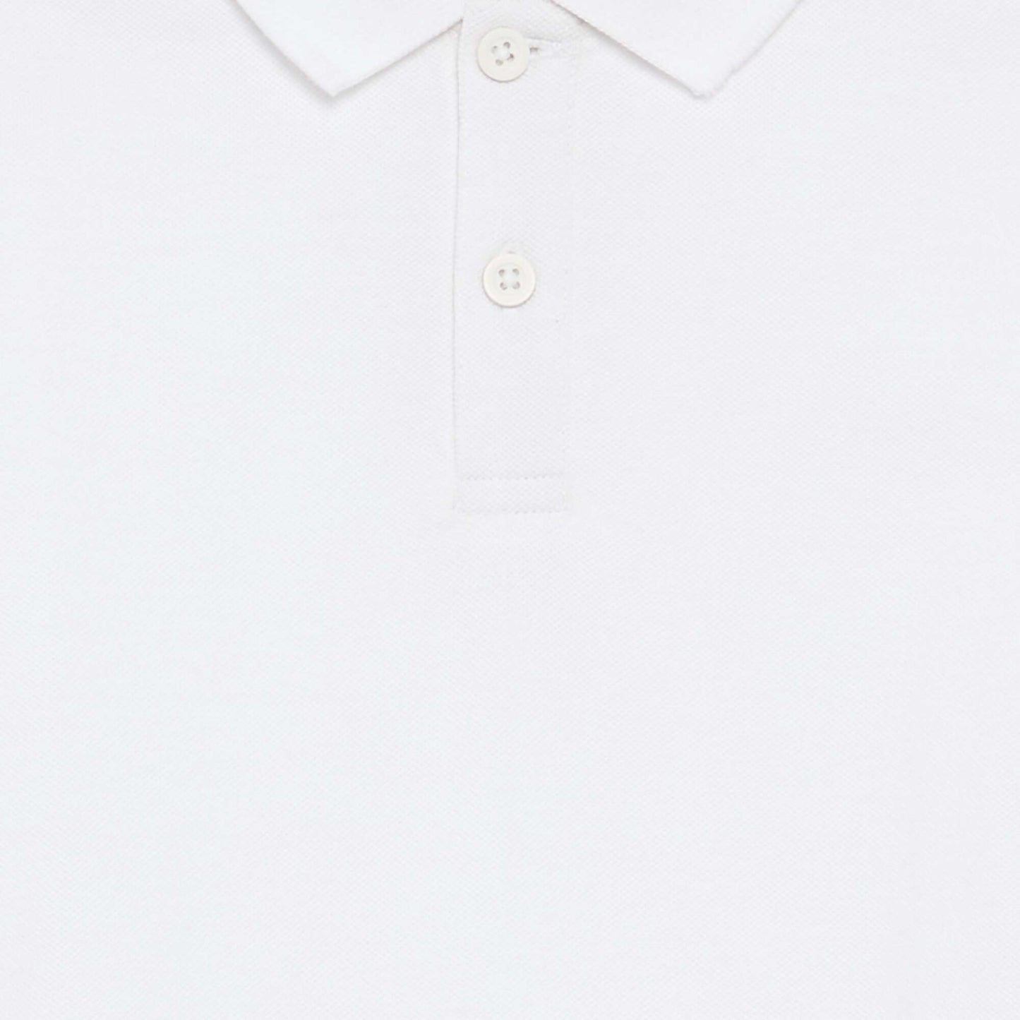 Solid Short-Sleeved Polo WHITE