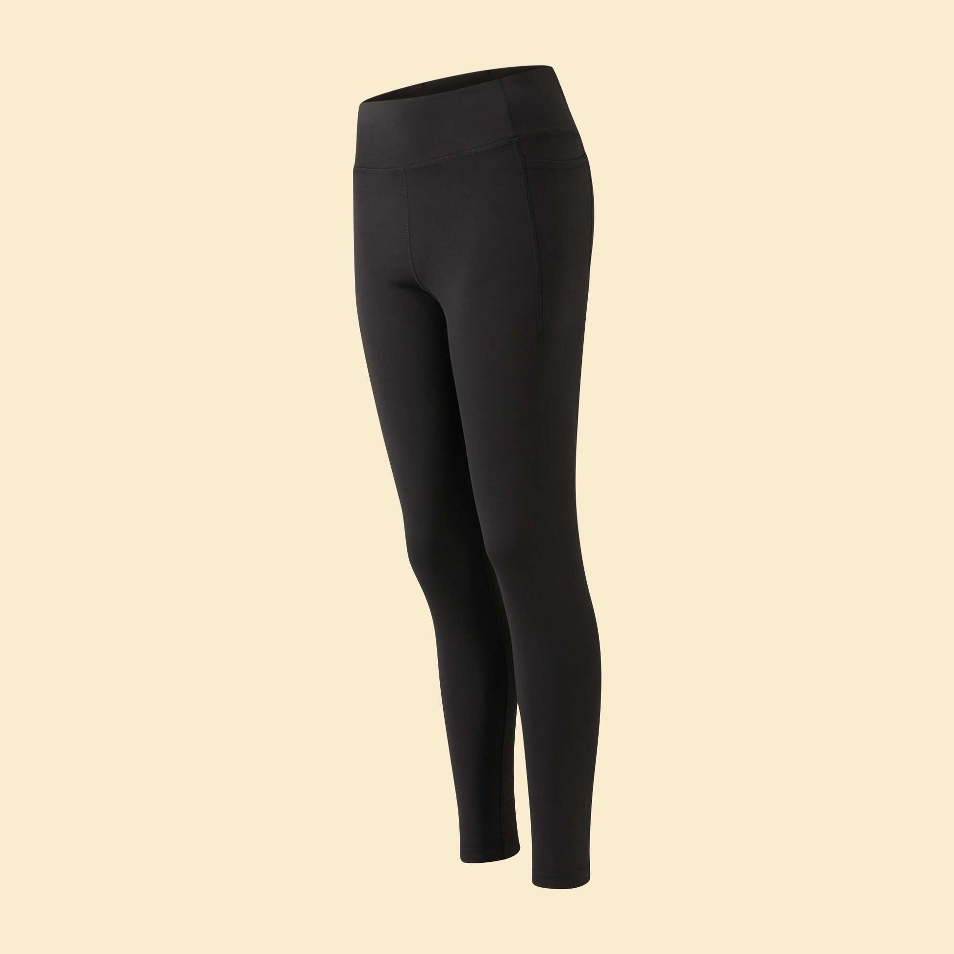 Sports leggings with pockets BLACK