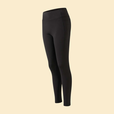 Sports leggings with pockets BLACK