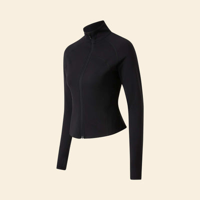Zipped Sports Jacket BLACK