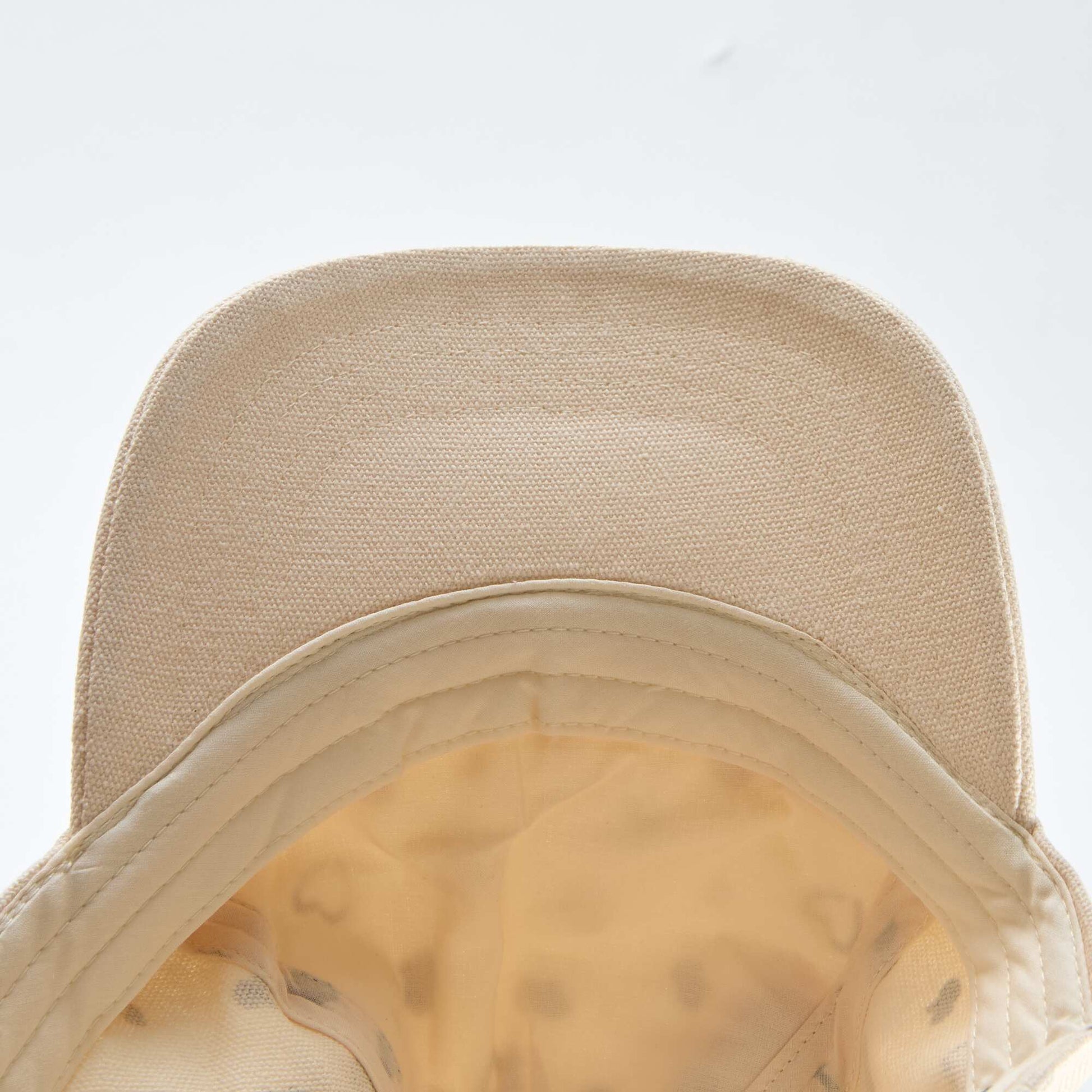 Patterned Baseball Cap with Adjustable Hook-and-Loop Fastener BROWN