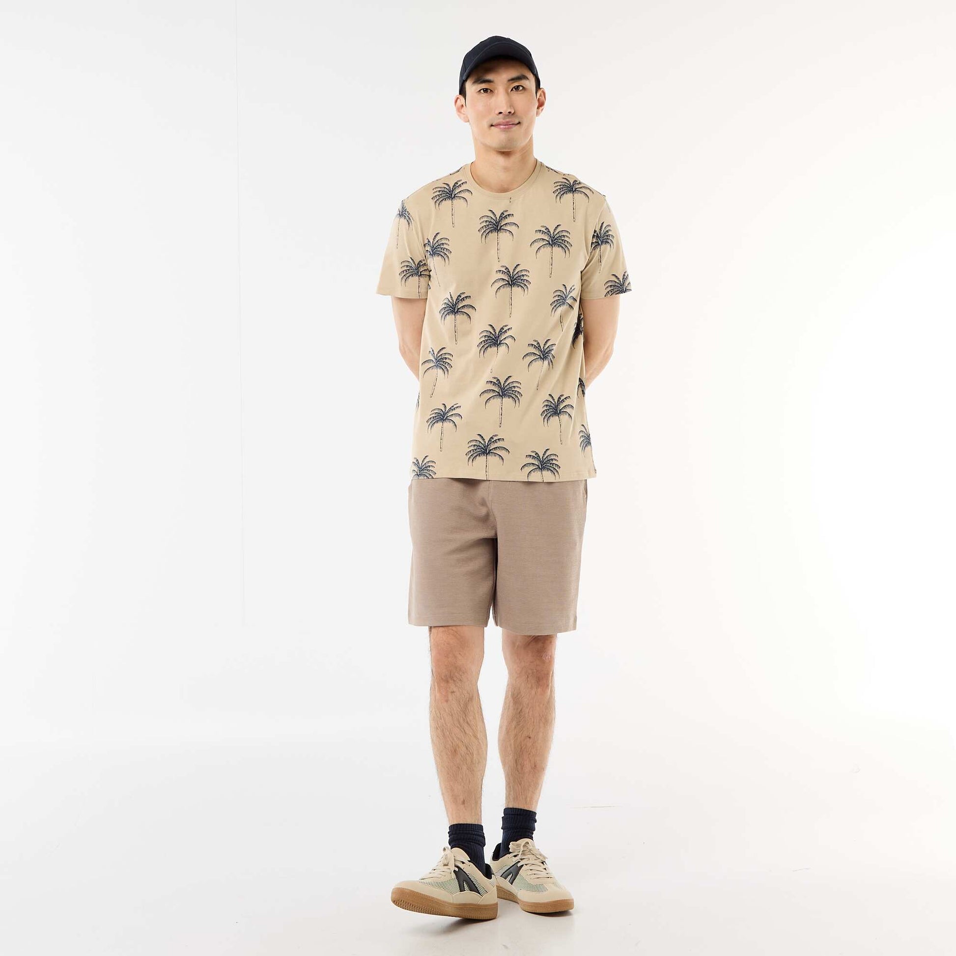 Printed Graphic T-shirt BEIGE