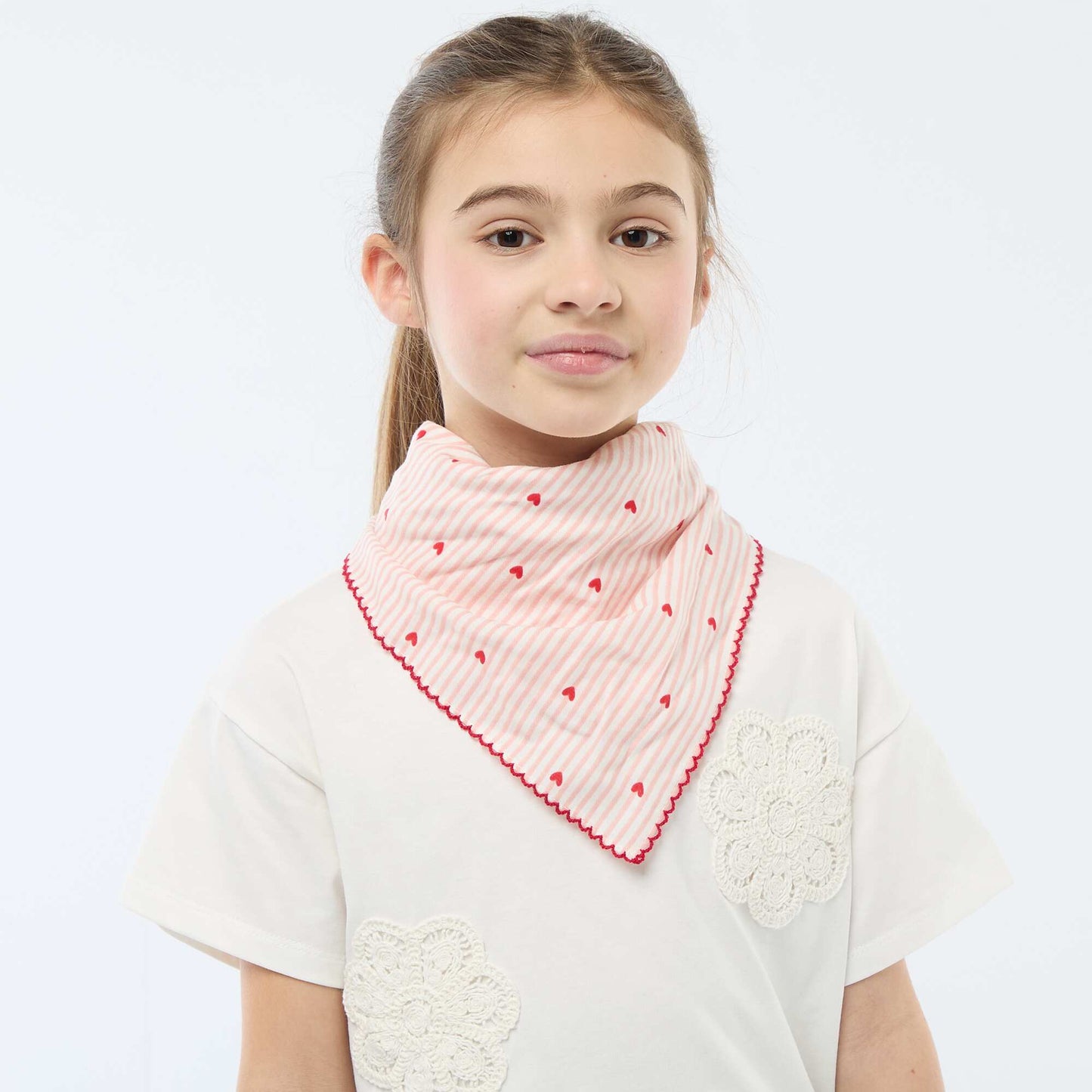 Printed Square Scarf PINK