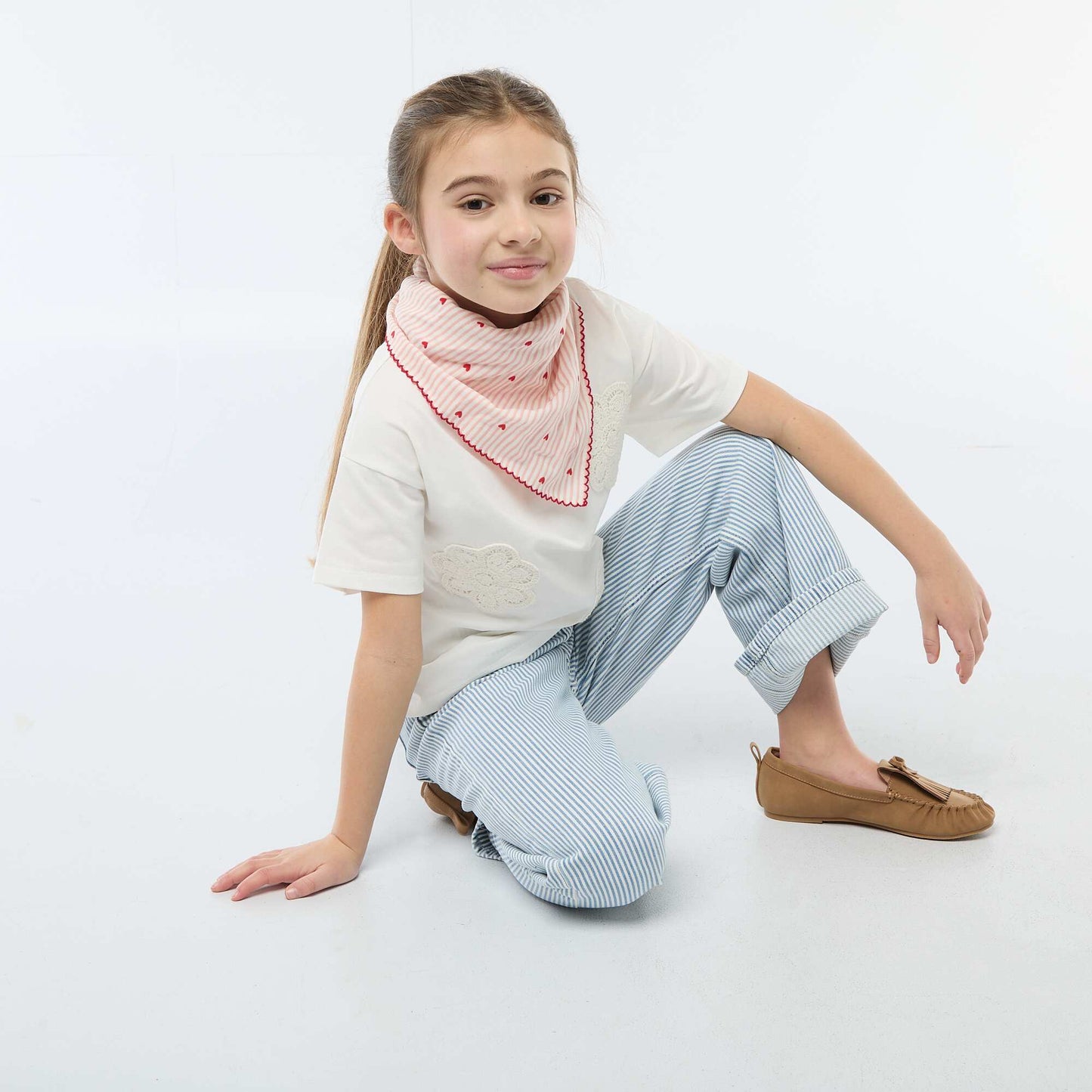 Printed Square Scarf PINK