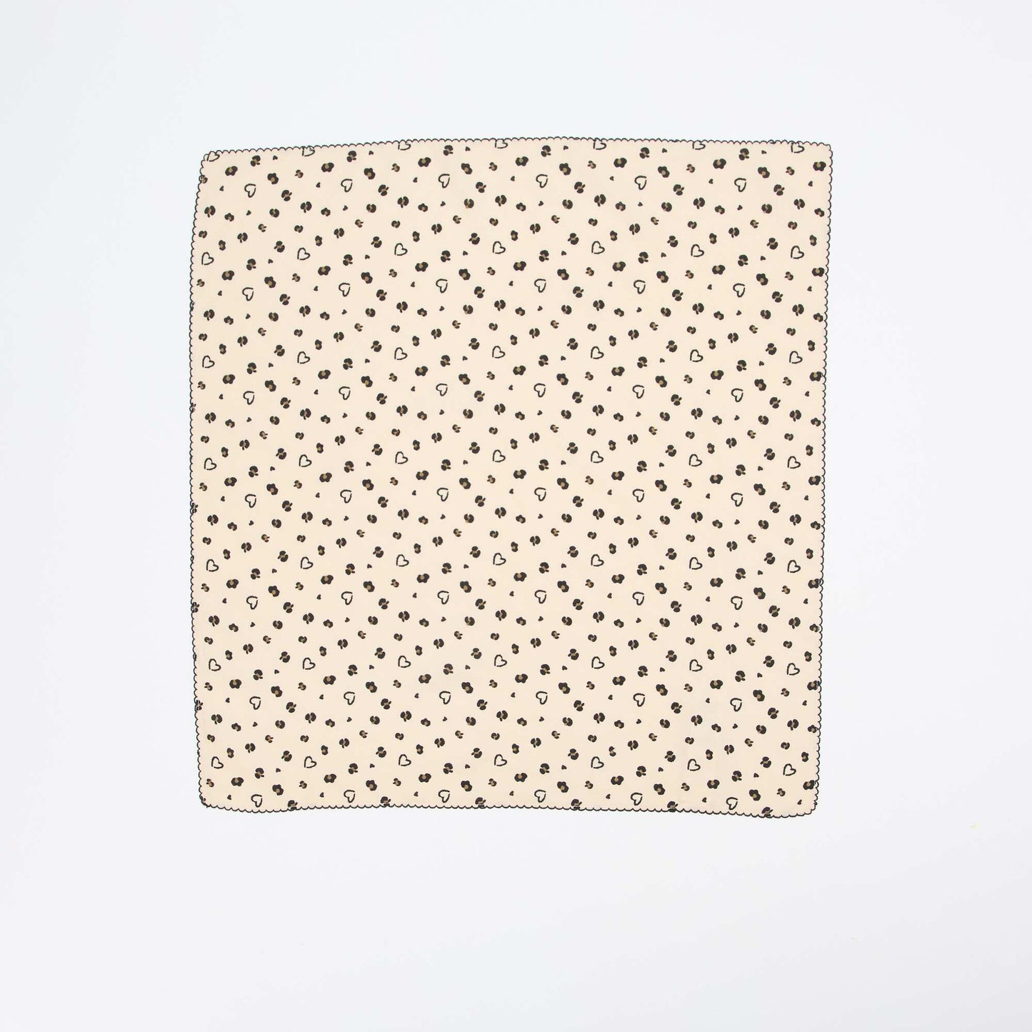 Printed Square Scarf BROWN