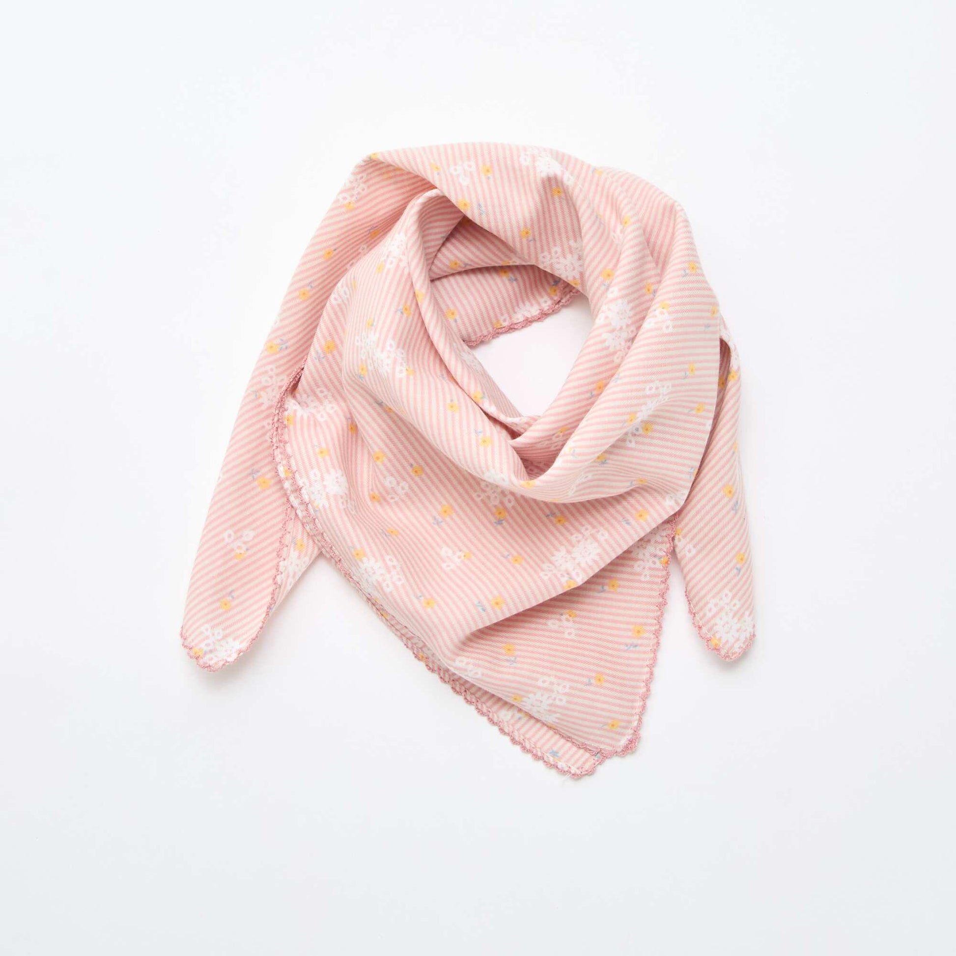 Printed Square Scarf PINK